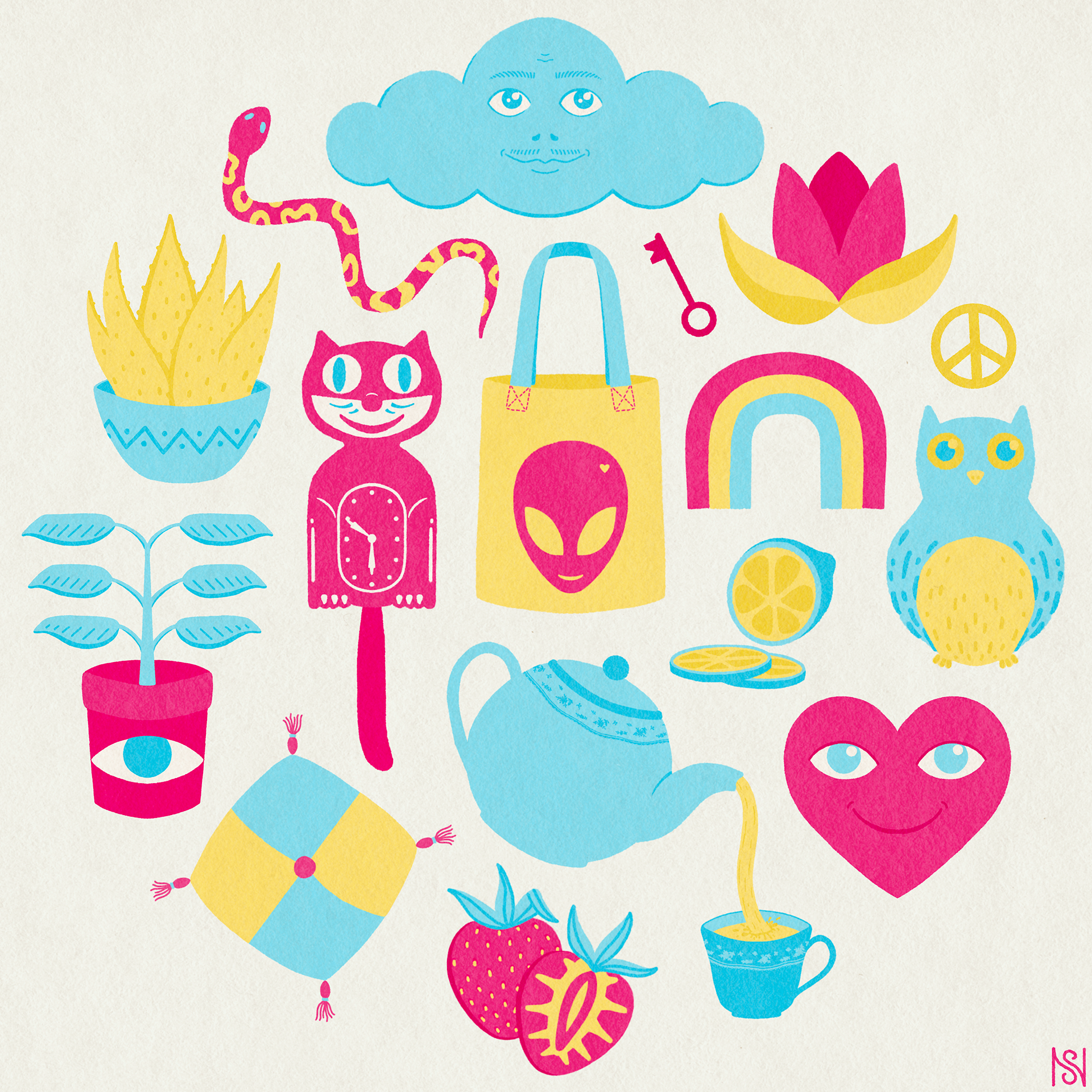 Thumbnails in the Round II / Digital Illustration / Procreate