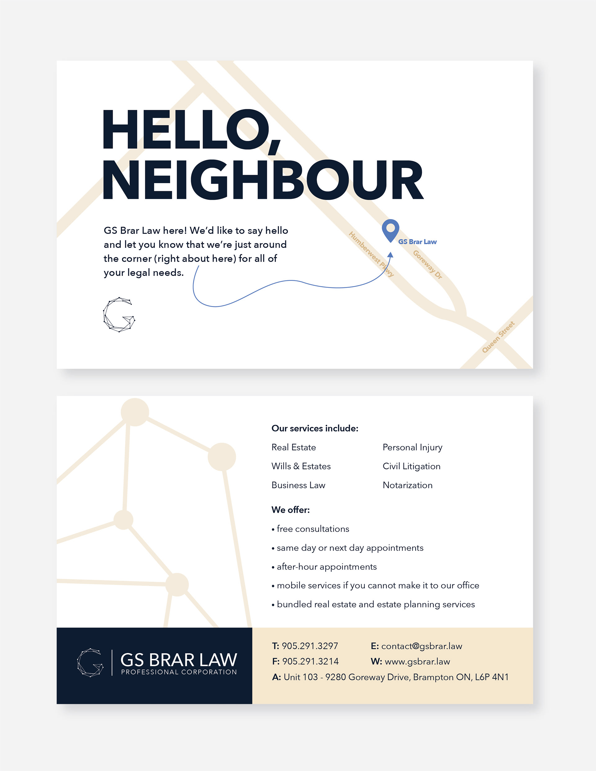 Hello Neighbour Mailer - GS Brar Law