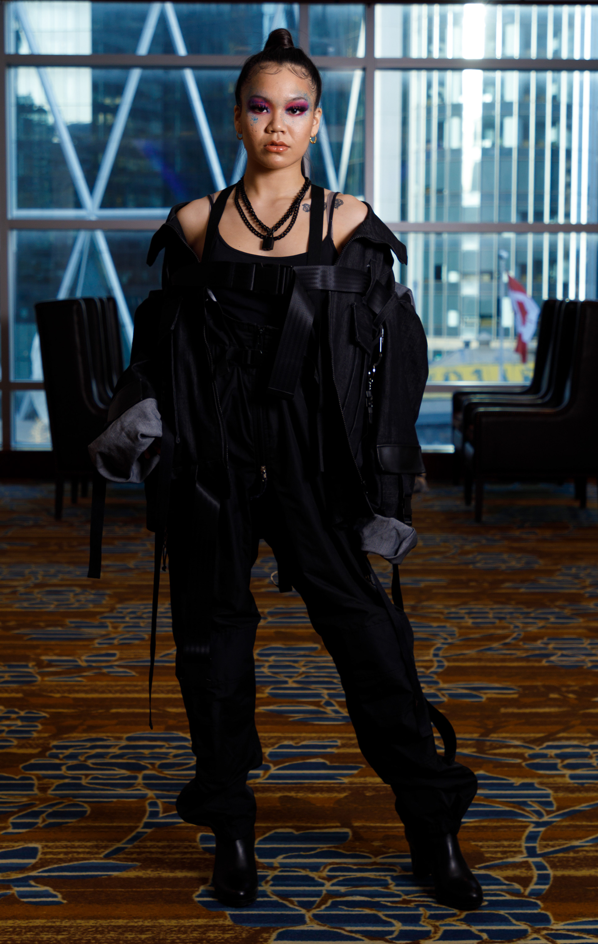 Model Nadine Sanchez poses for portrait at International Fashion an Arts Week(IFAW) in Hyatt Regency, Calgary on Saturday, Nov. 20, 2021.