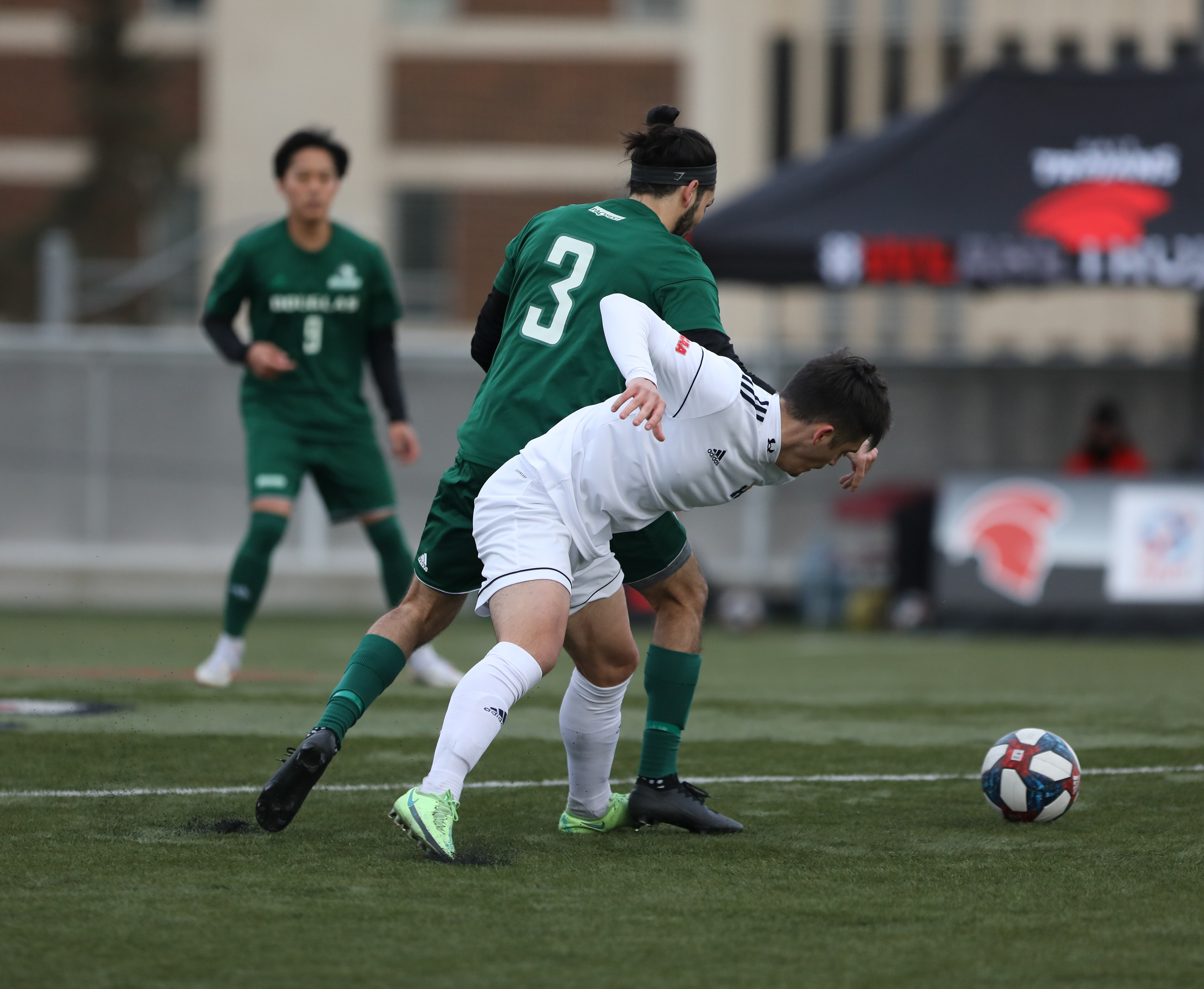 The Humber Hawks take on the Douglas Royals in Canadian Collegiate Athletic Association men’s soccer national championship gold medal final.
