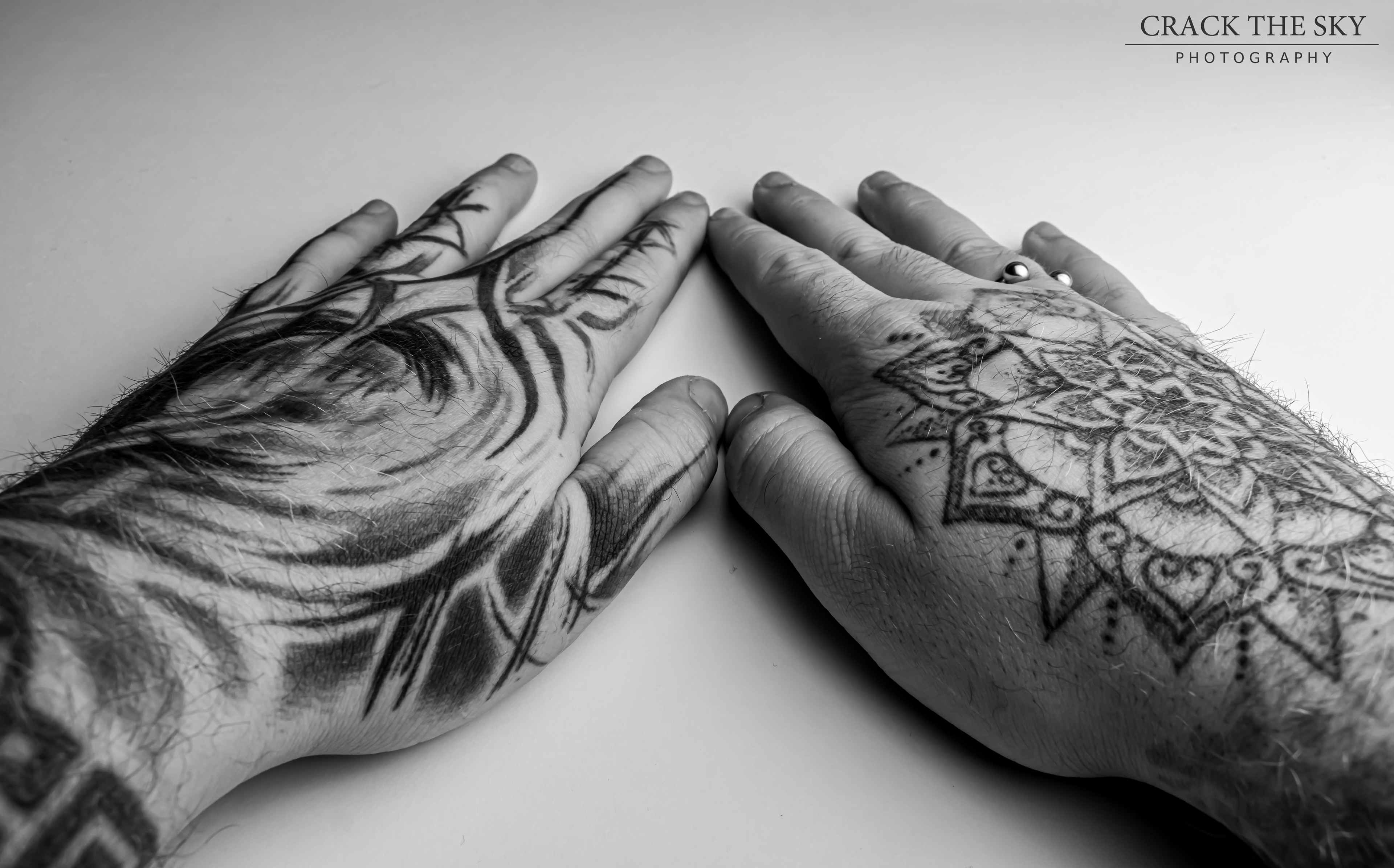Tattooed hands