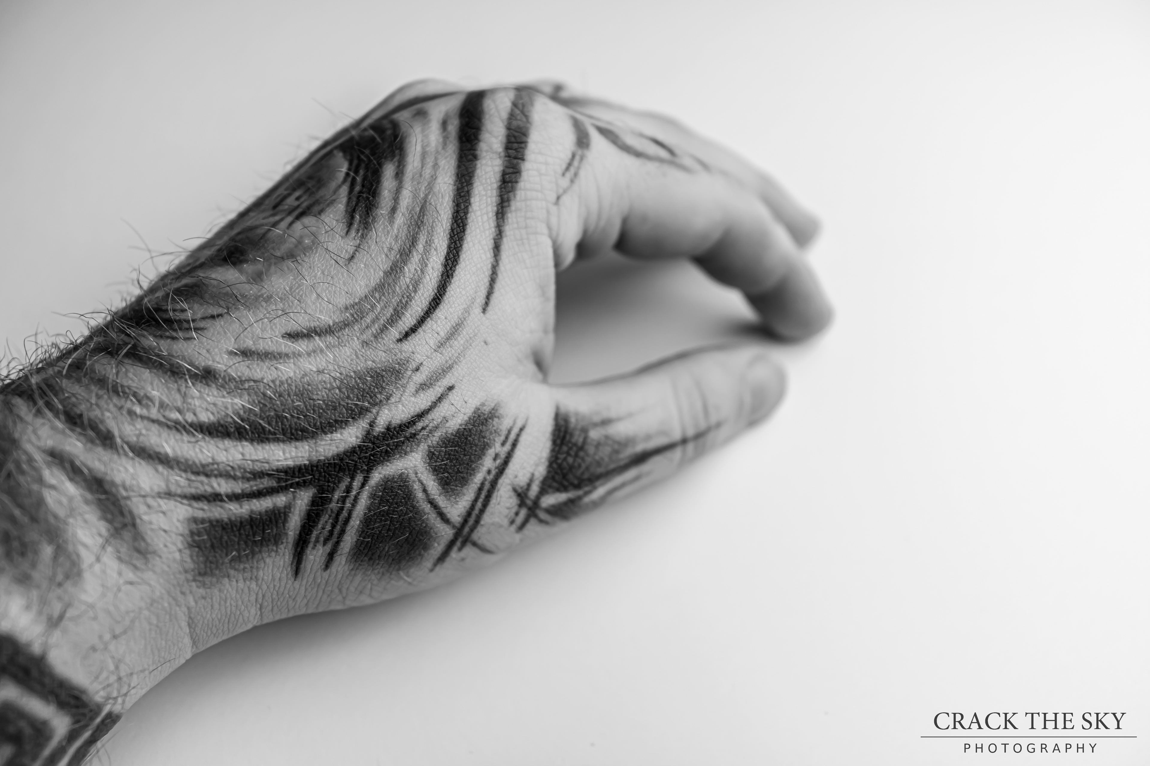 Tattooed hand