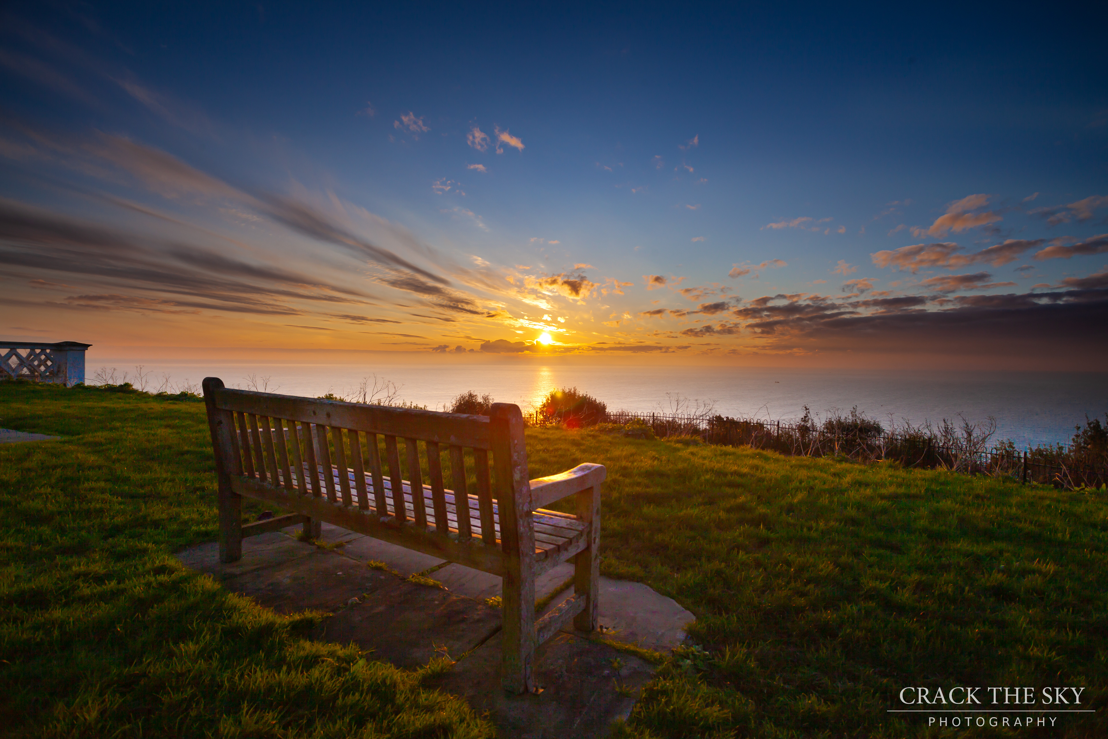 The English Channel from the Leas, Folkestone, England
