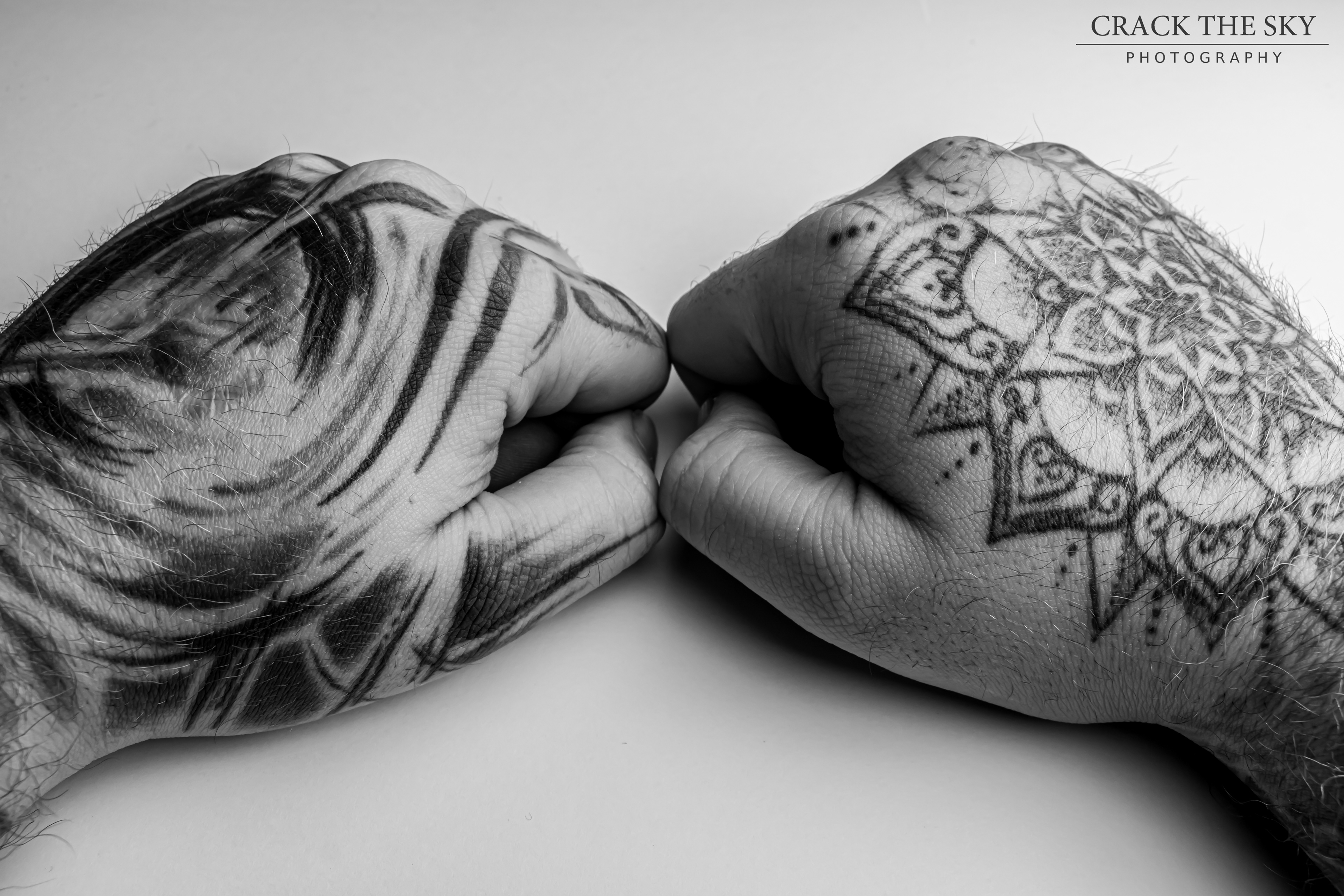 Tattooed hands