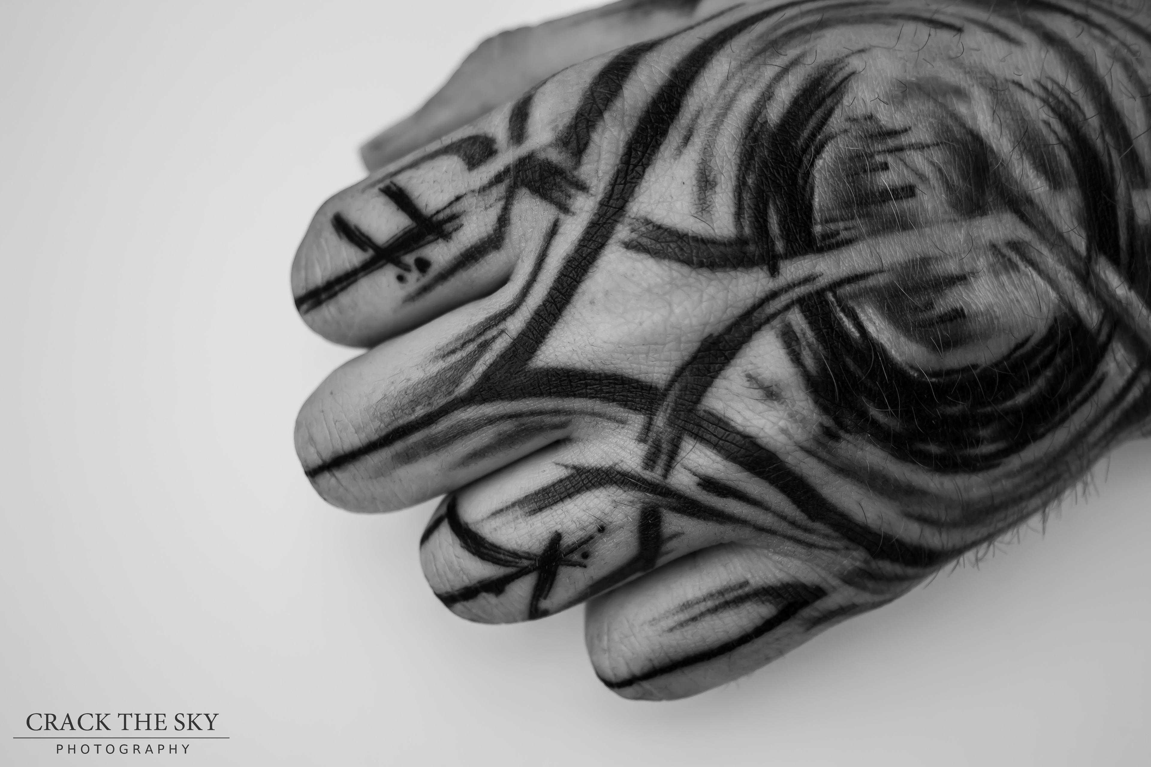 Tattooed hand