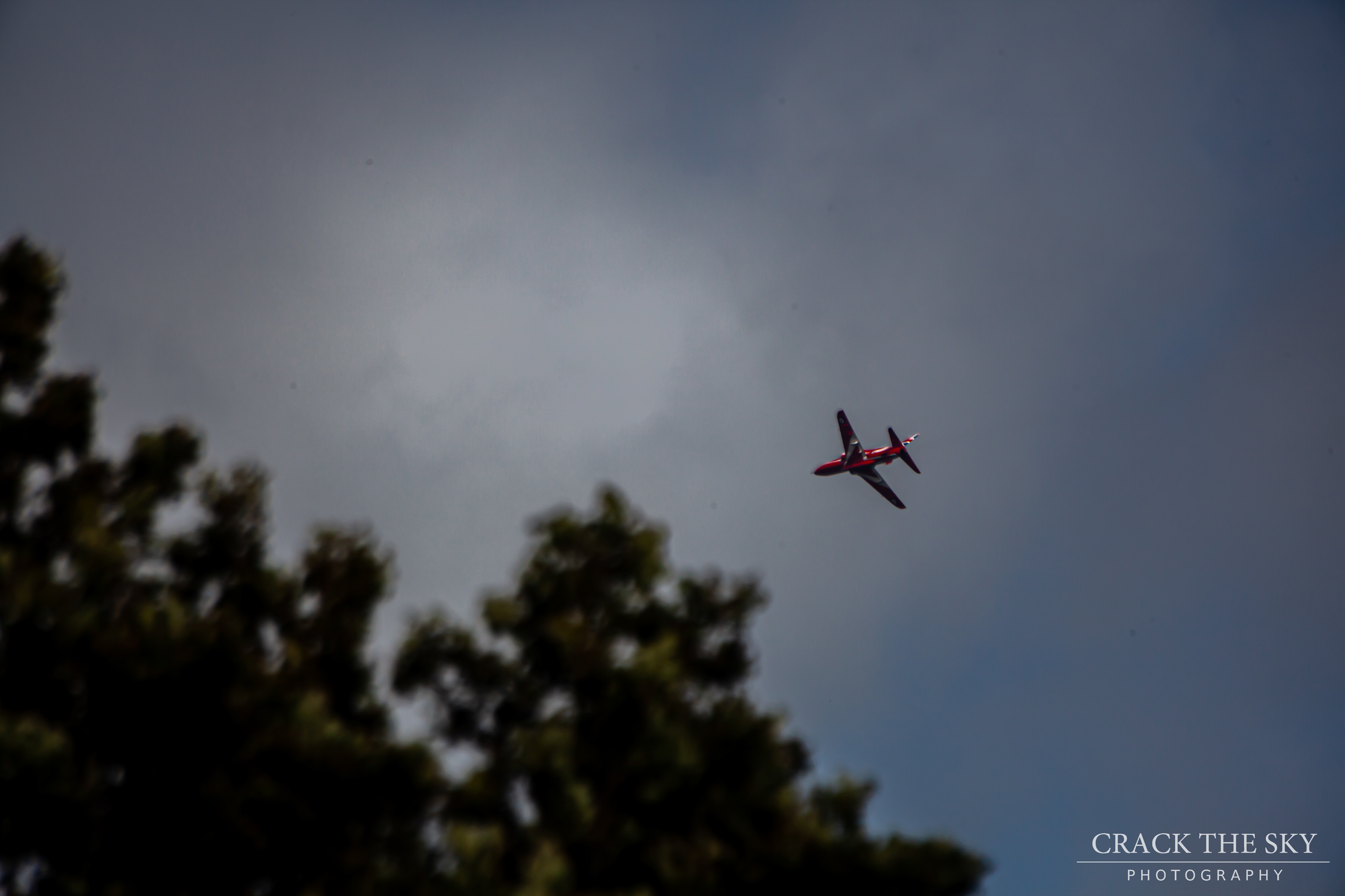 Red arrow fly by