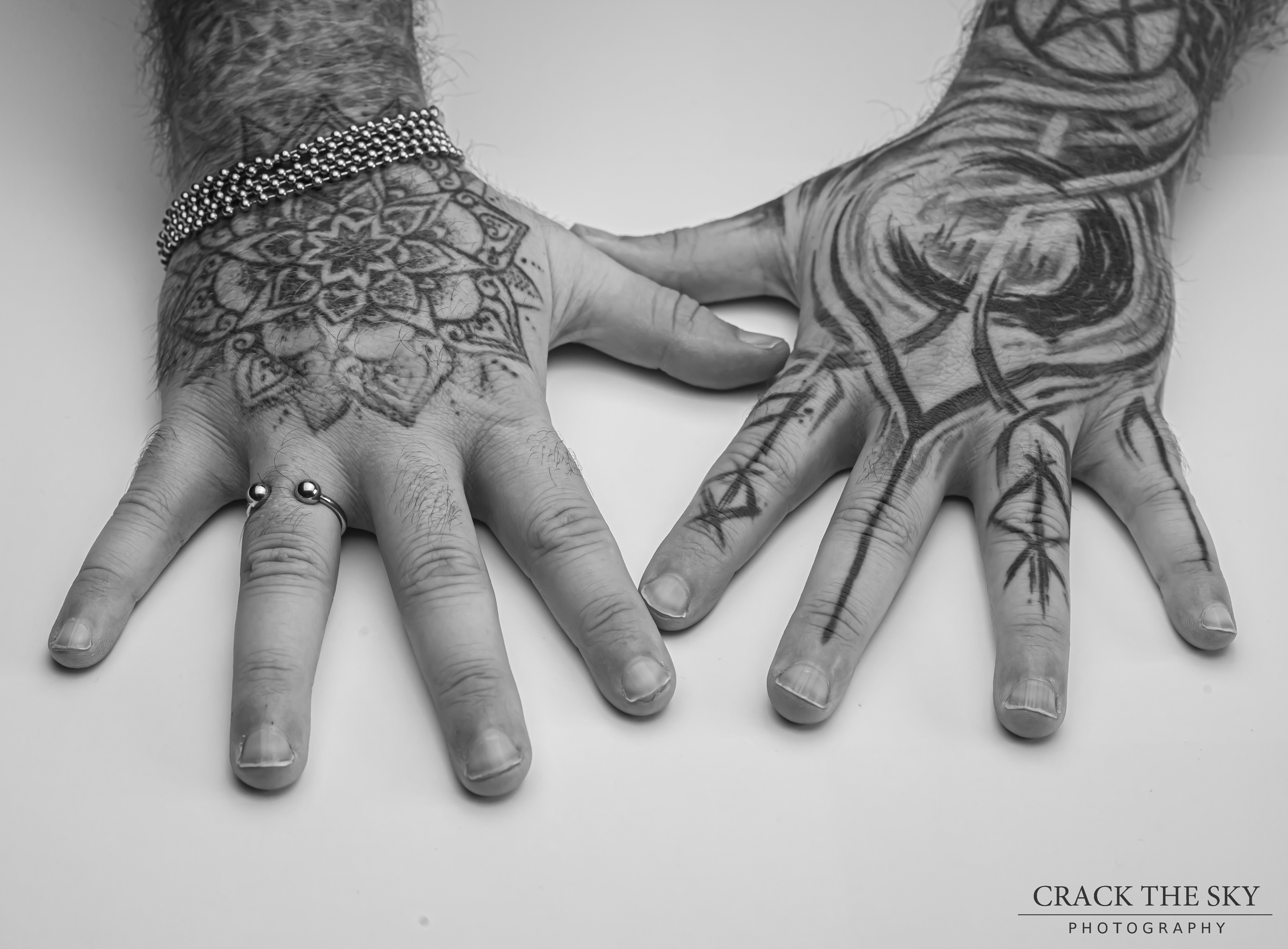 Tattooed hands