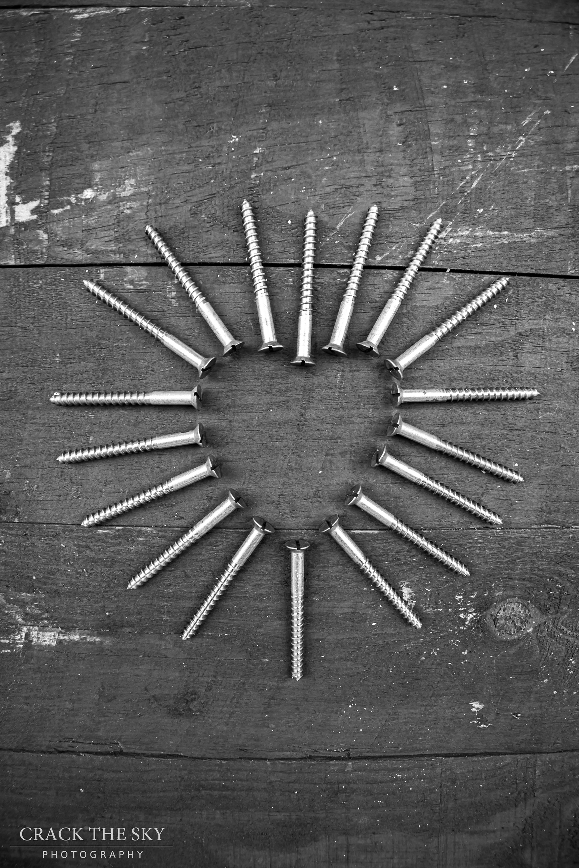 Heart of screws B&W