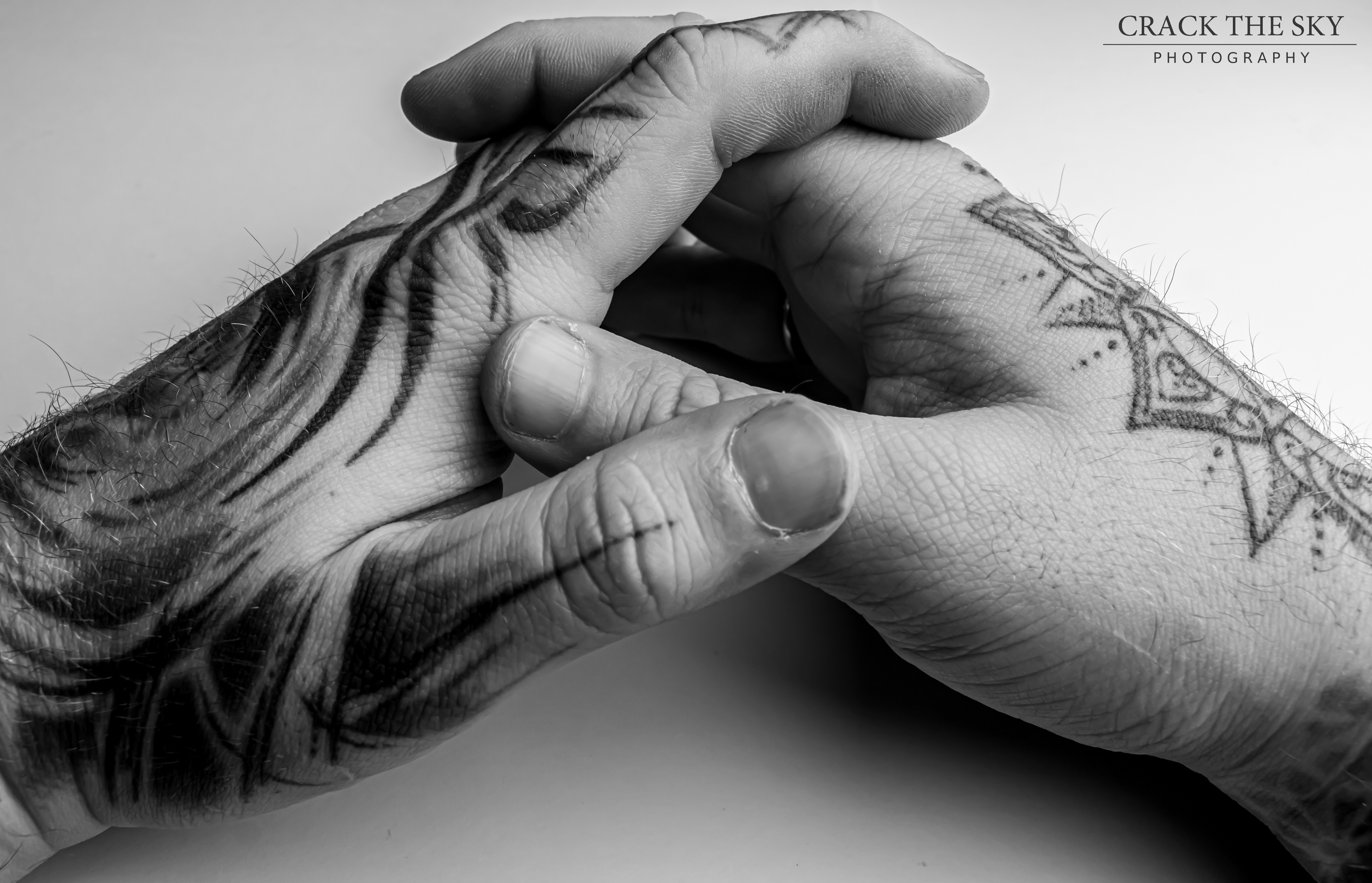 Hand and finger tattoos