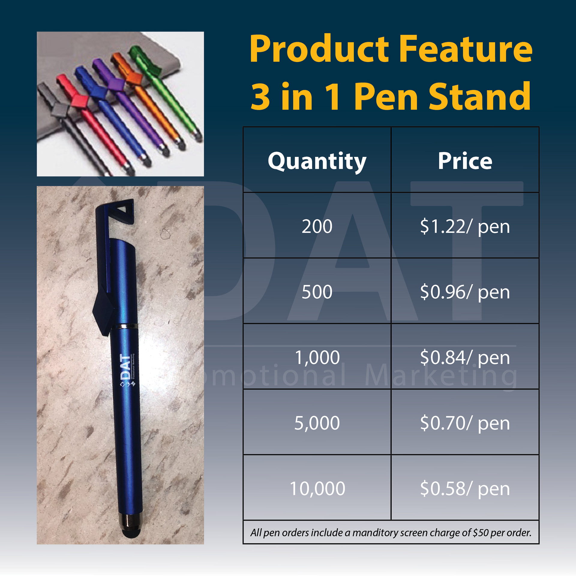Ad for pens