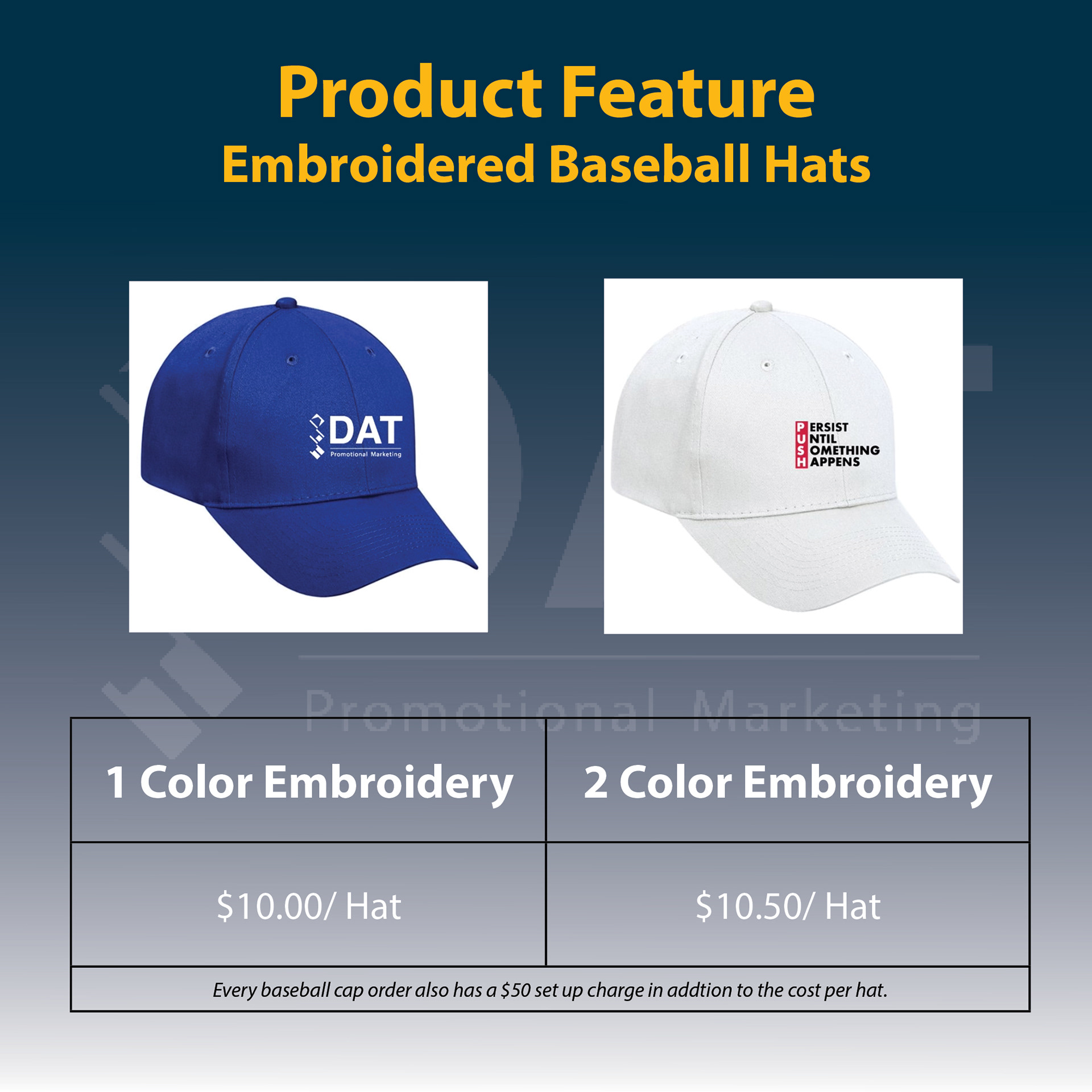 Ad for hats