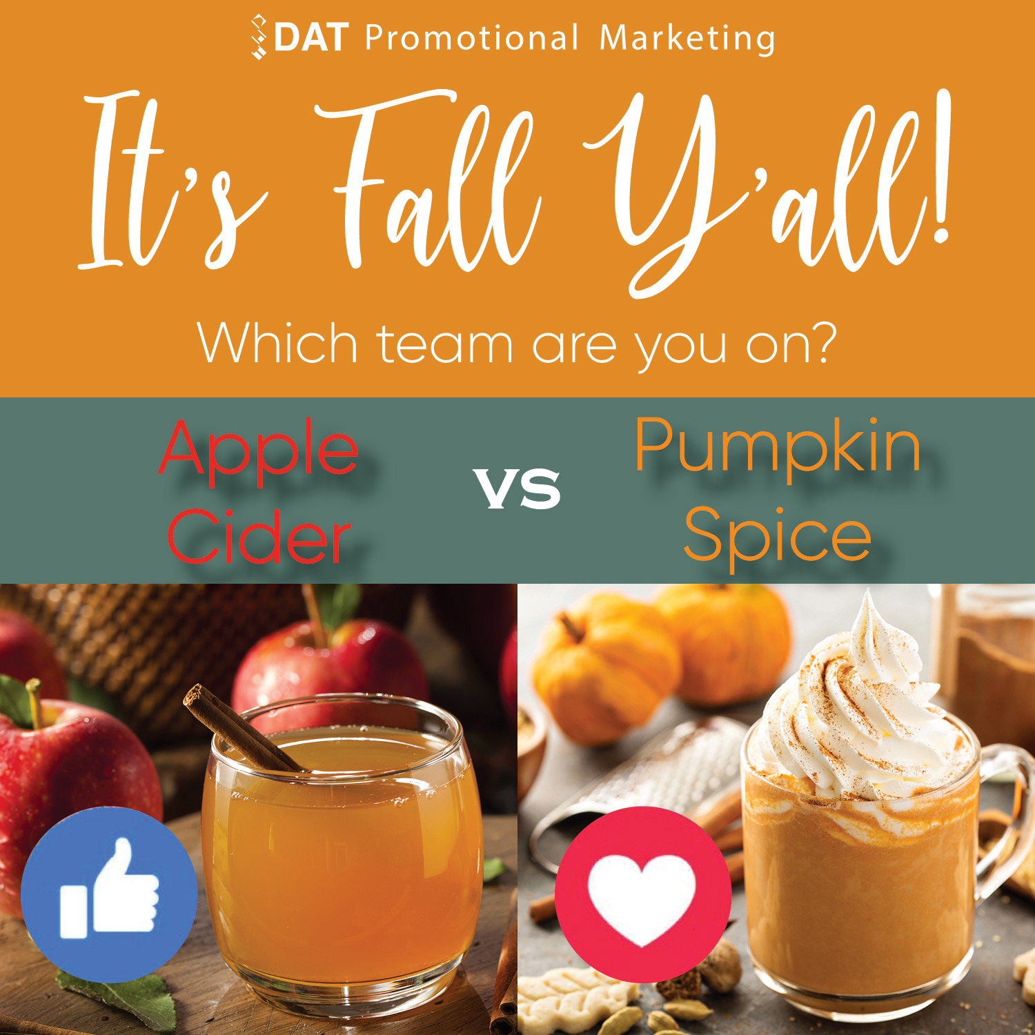 Fall themed social media engagement