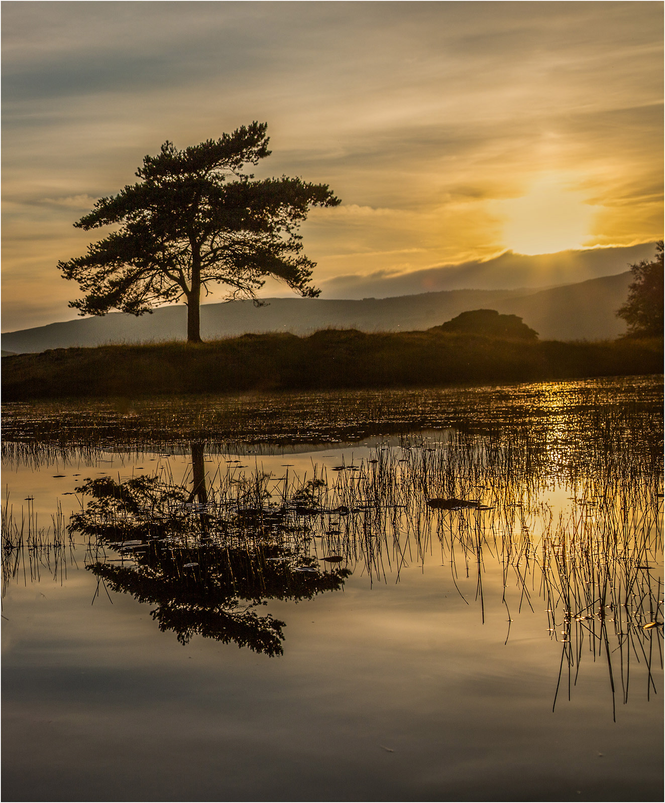 Sunset at Kelly Hall Tarn