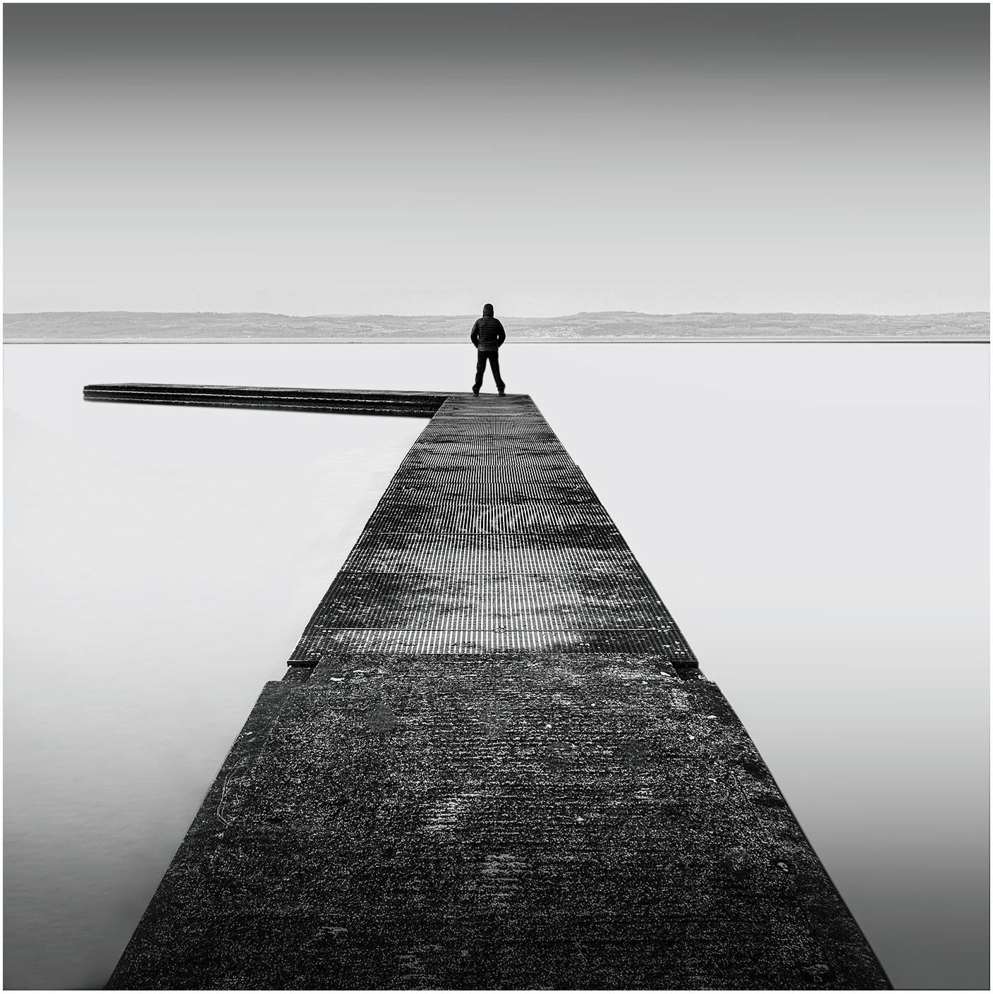 The boat jetty at West Kirby boating lake,Wirra