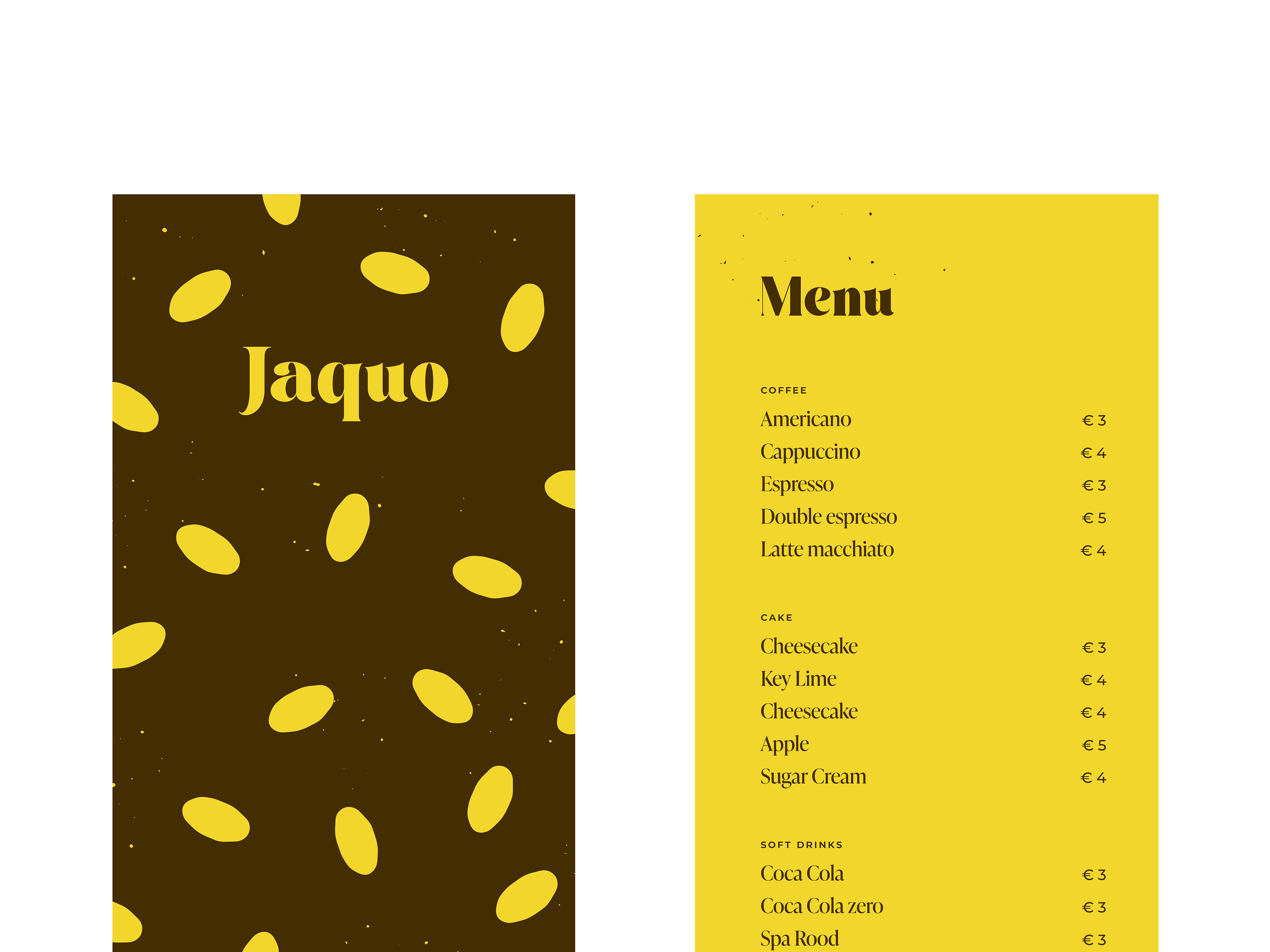 Menu ontwerp