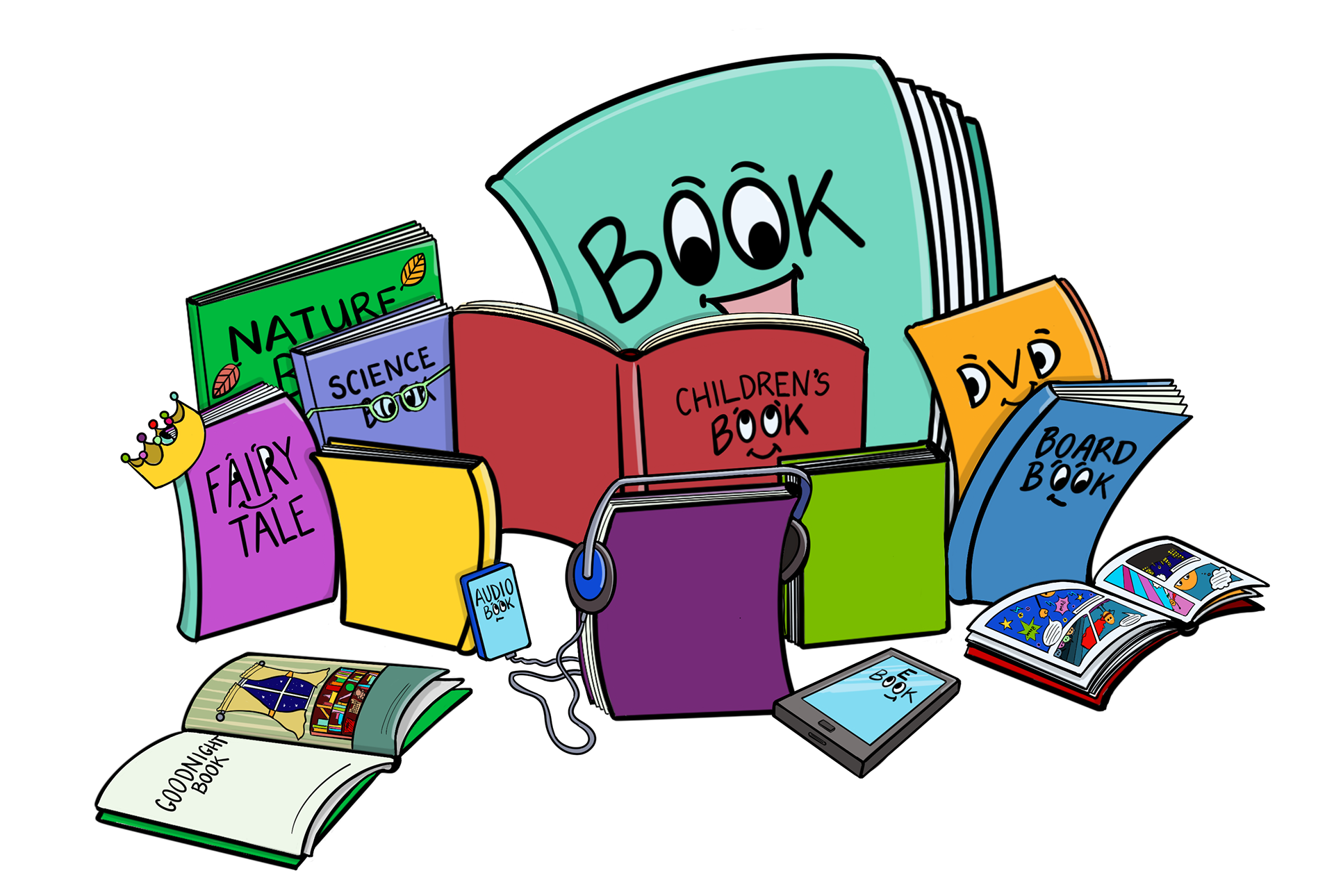 Book is genre neutral and goes on many different adventures throughout the Library and beyond