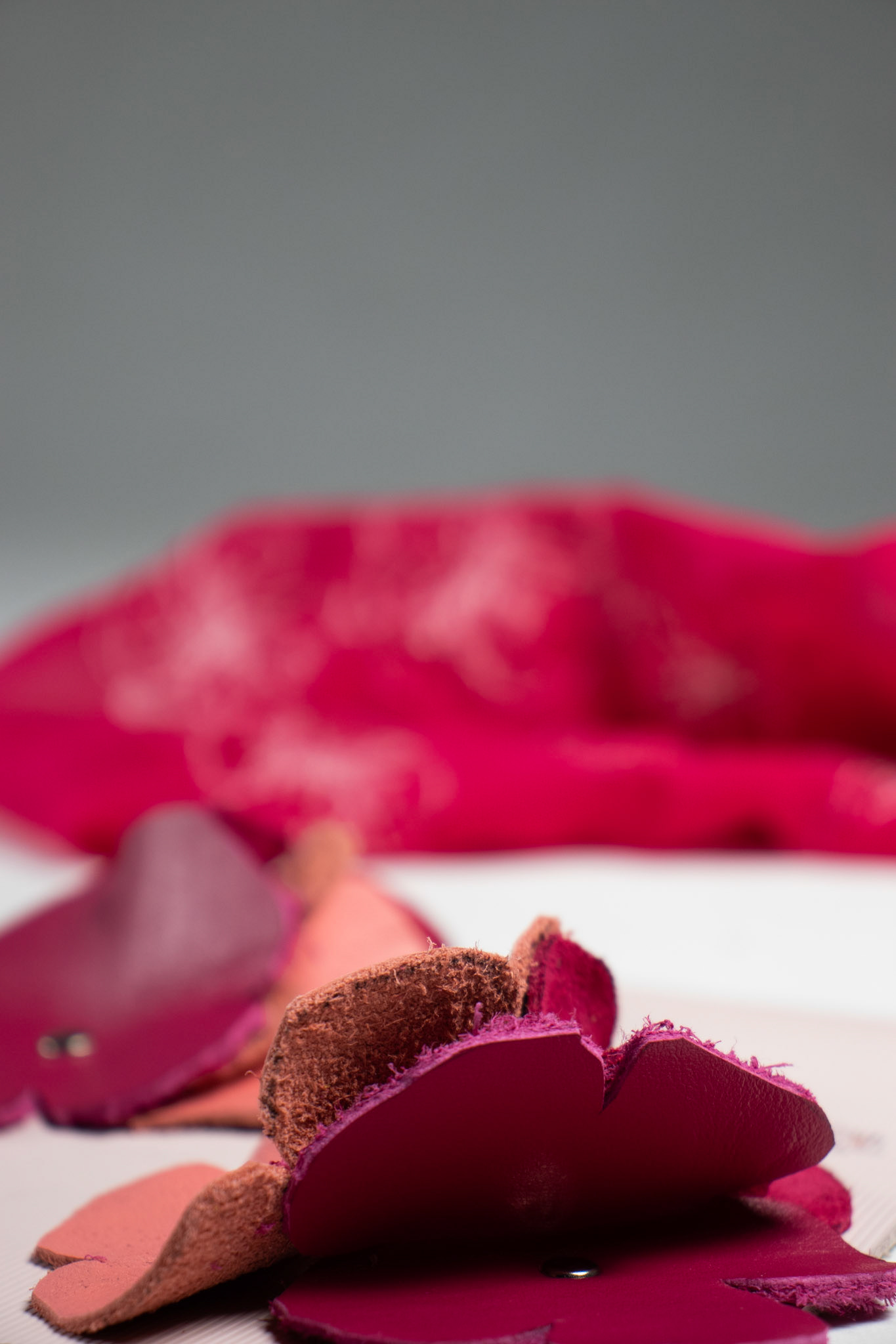 Leather blossom sample Year 1 project 2
