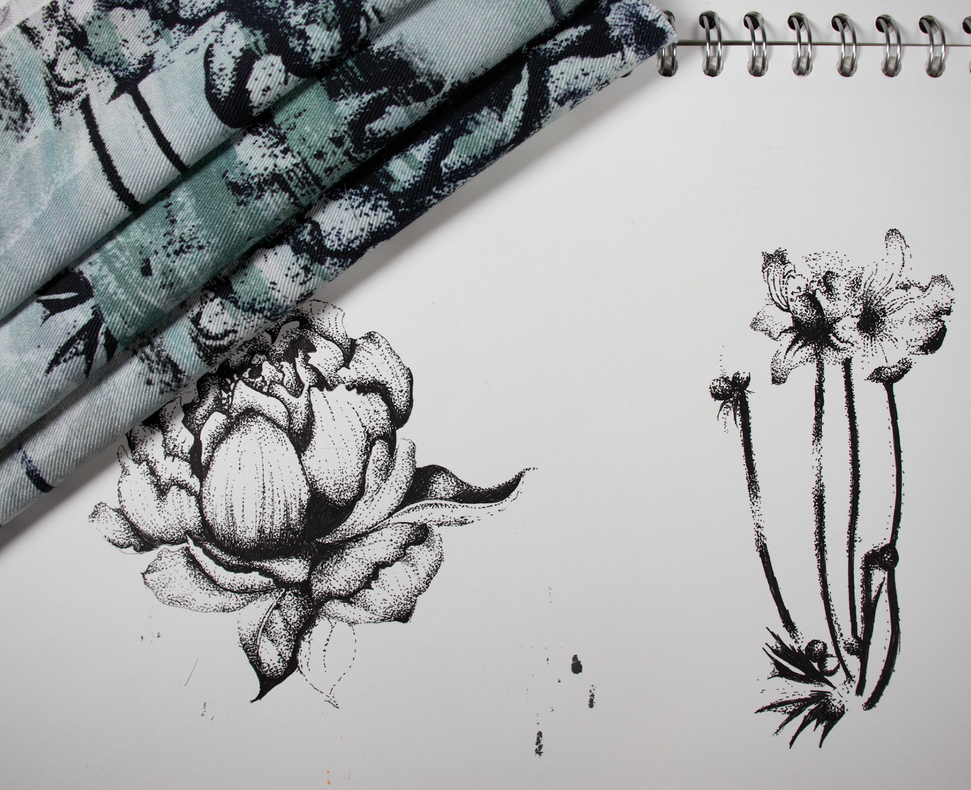 Print Illustrations for ROMO- black edition.