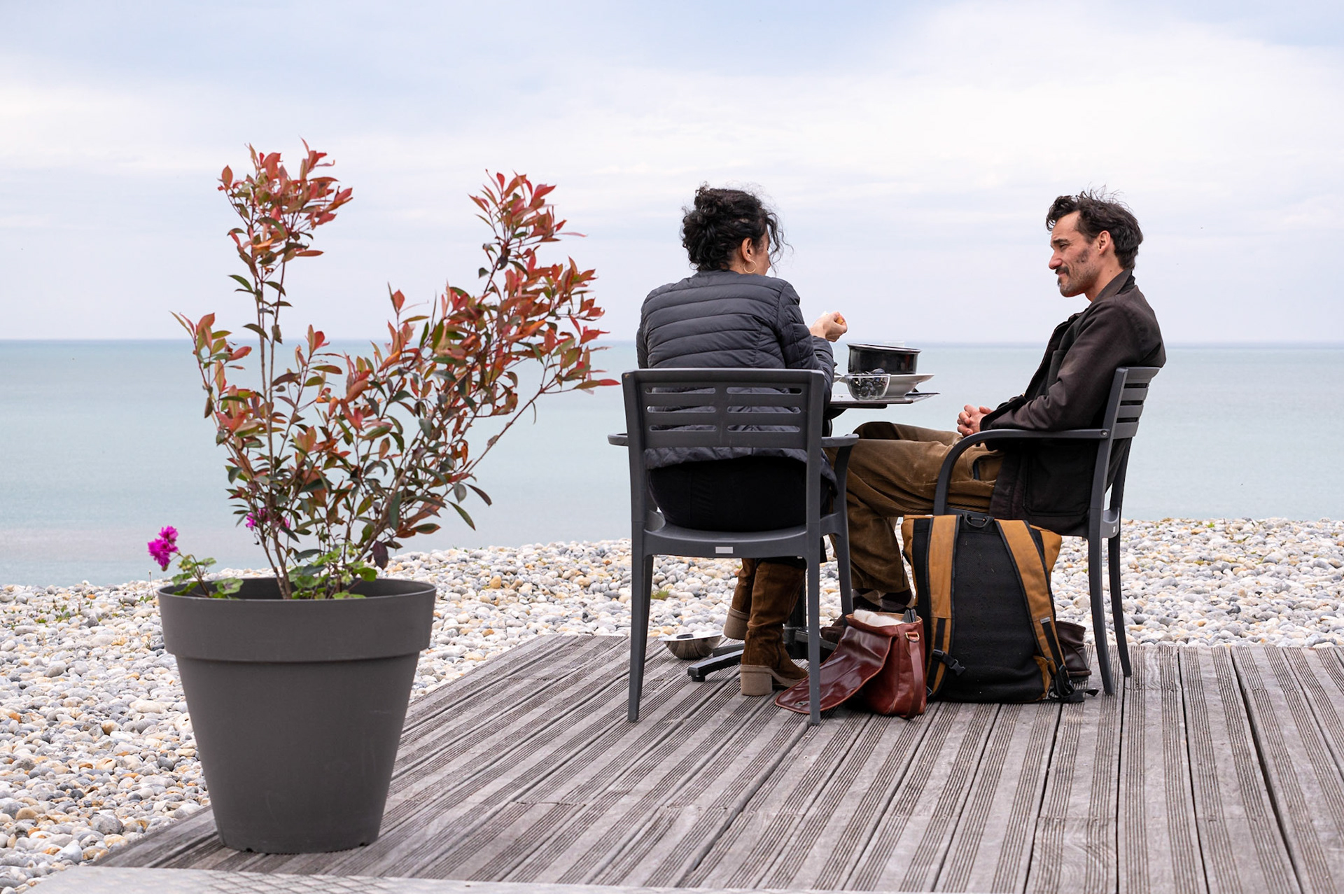 Repas en bord de mer
