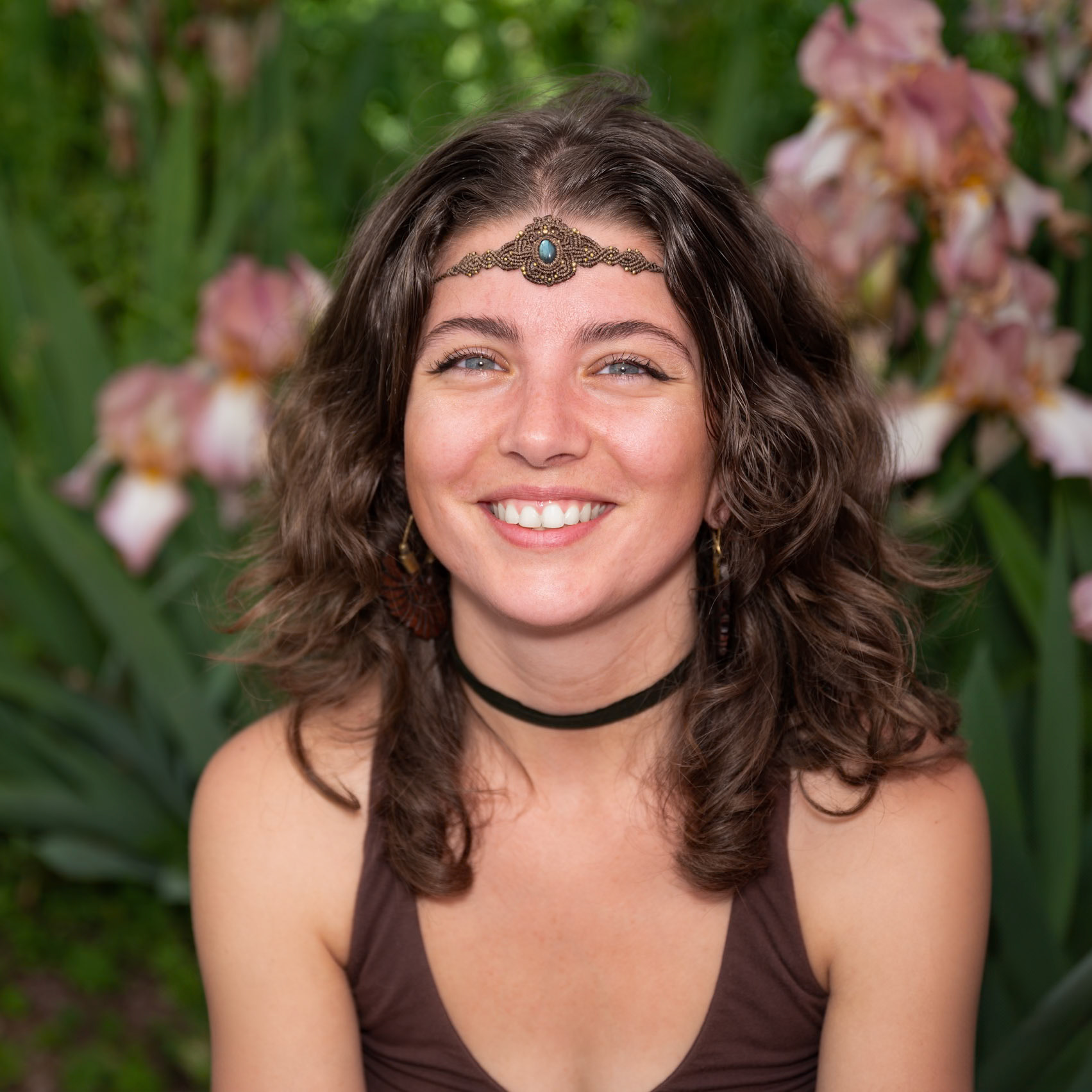La vendeuse de bijoux en macramé