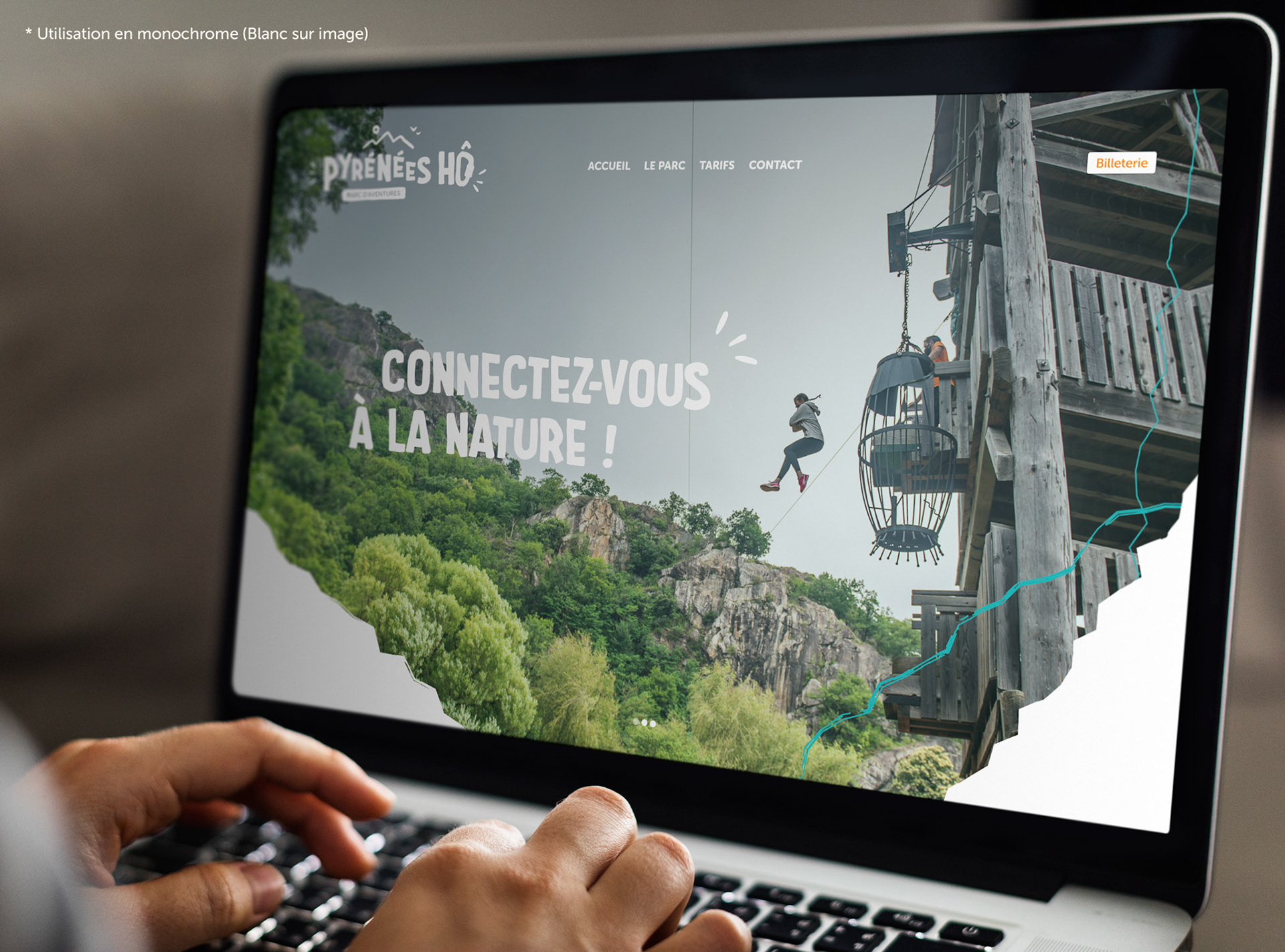 Working on a web template on the laptop