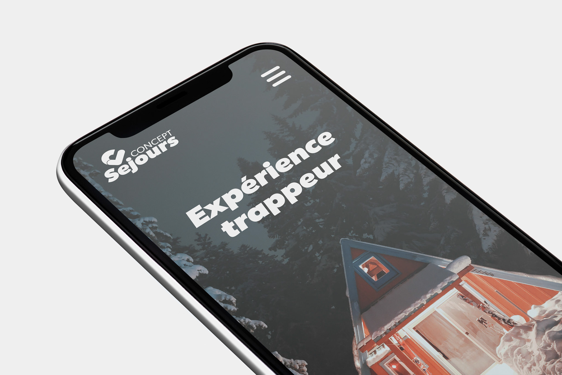 Mobile phone screen mockup design