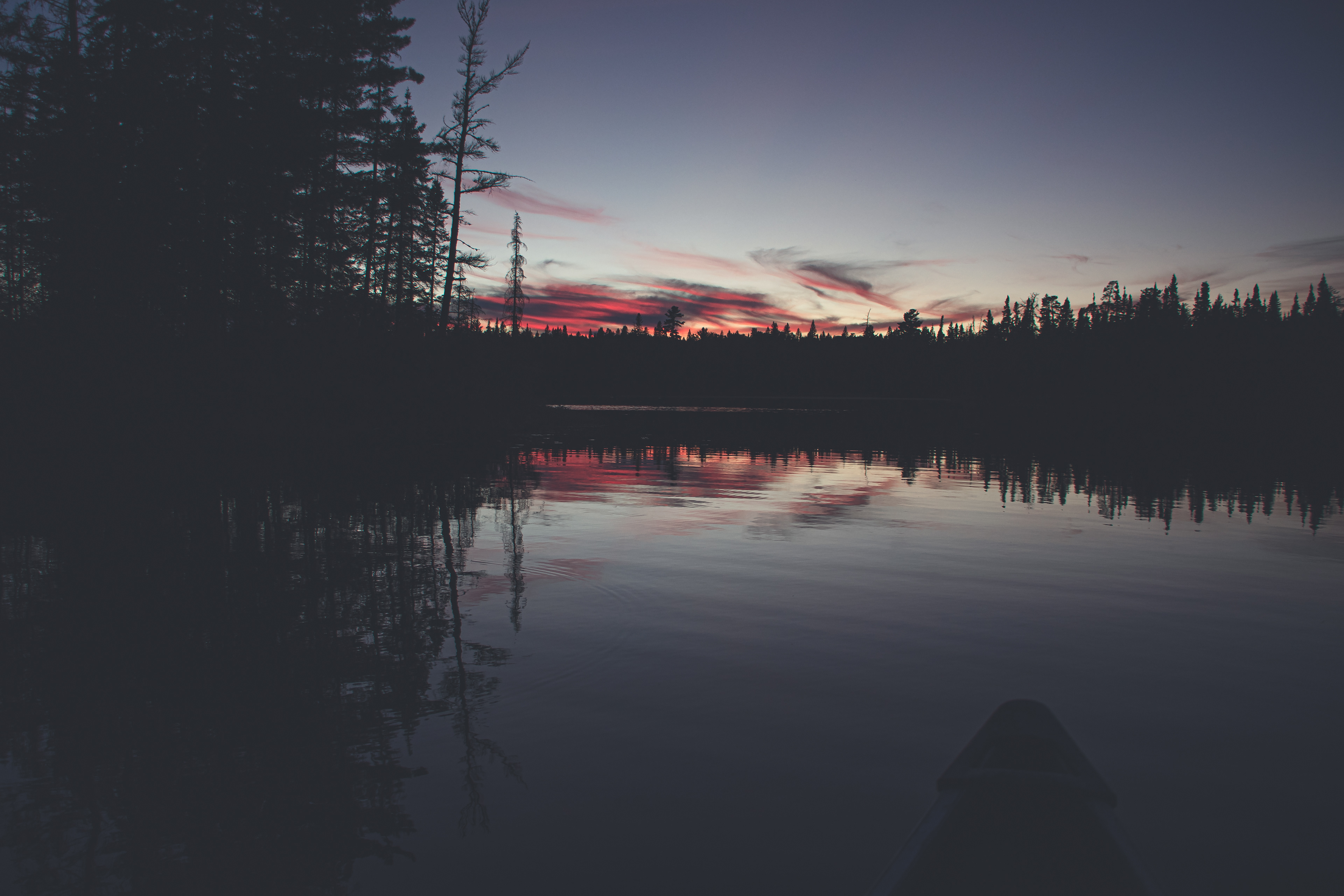 Gravel Lake - Red Sky