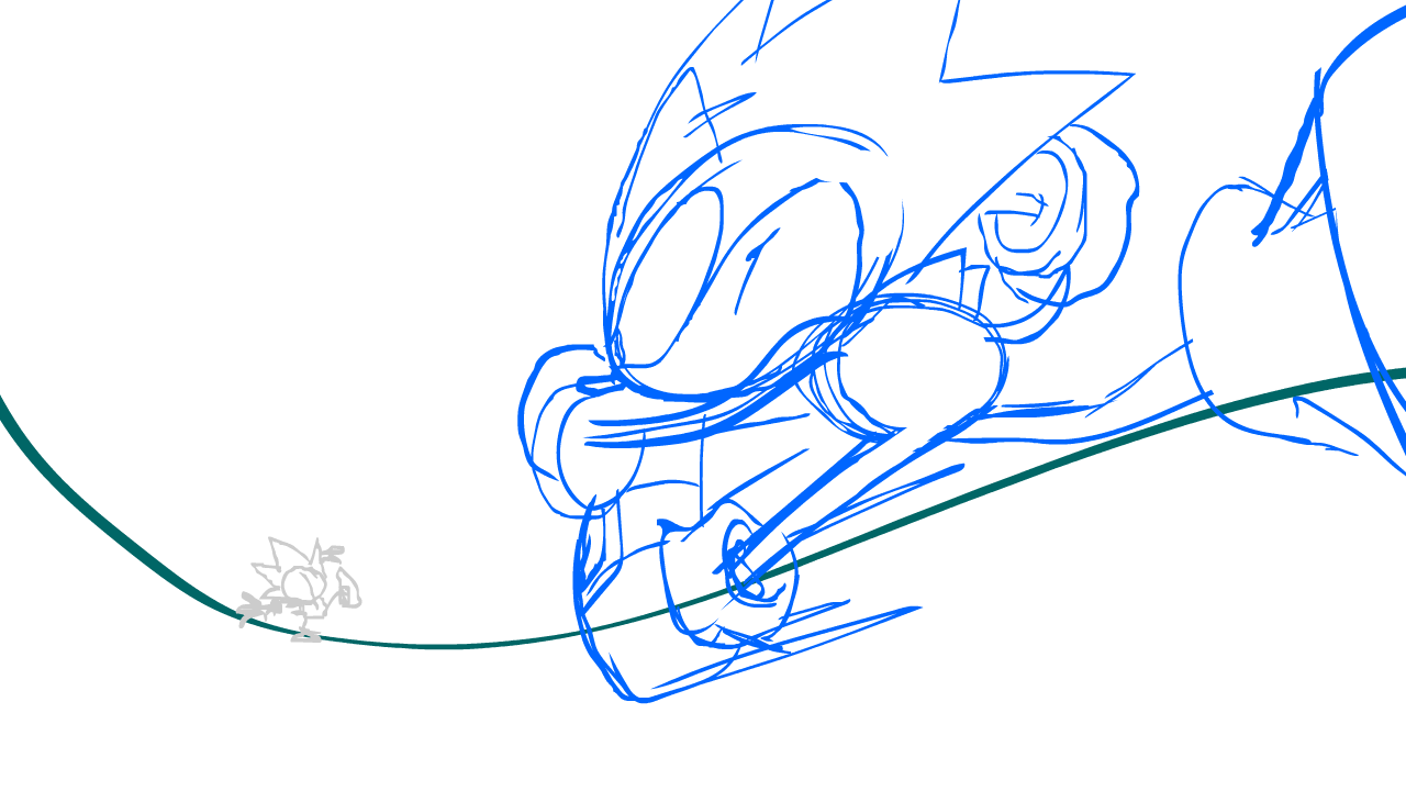 Sonic Mania Turn Around loop sketch