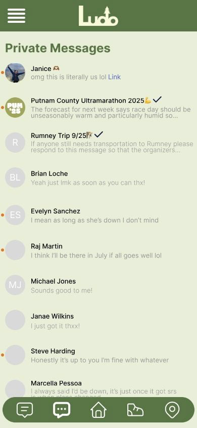 Messages tab