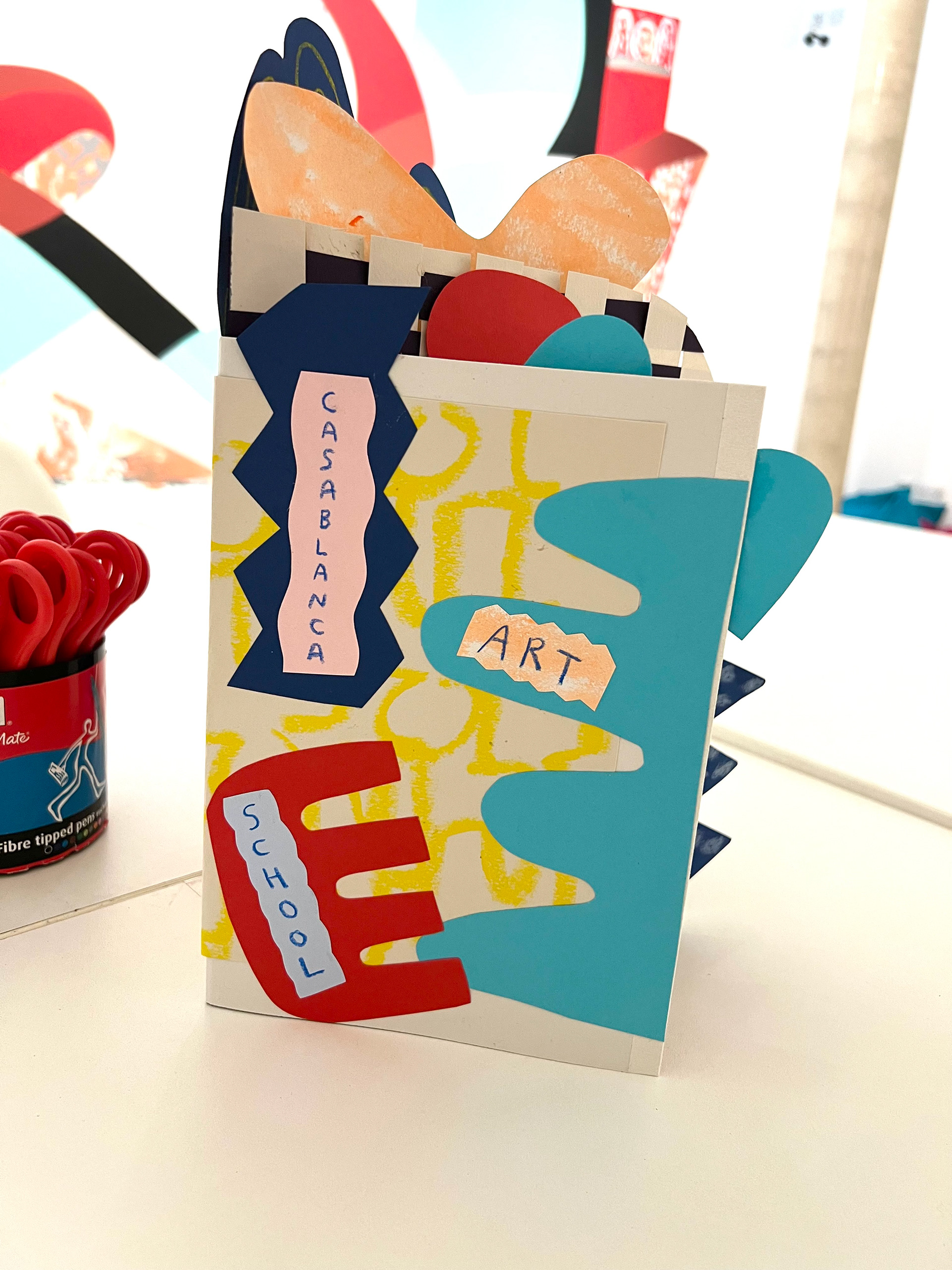 Zine workshop for Bodriggy Academy at Tate St Ives 