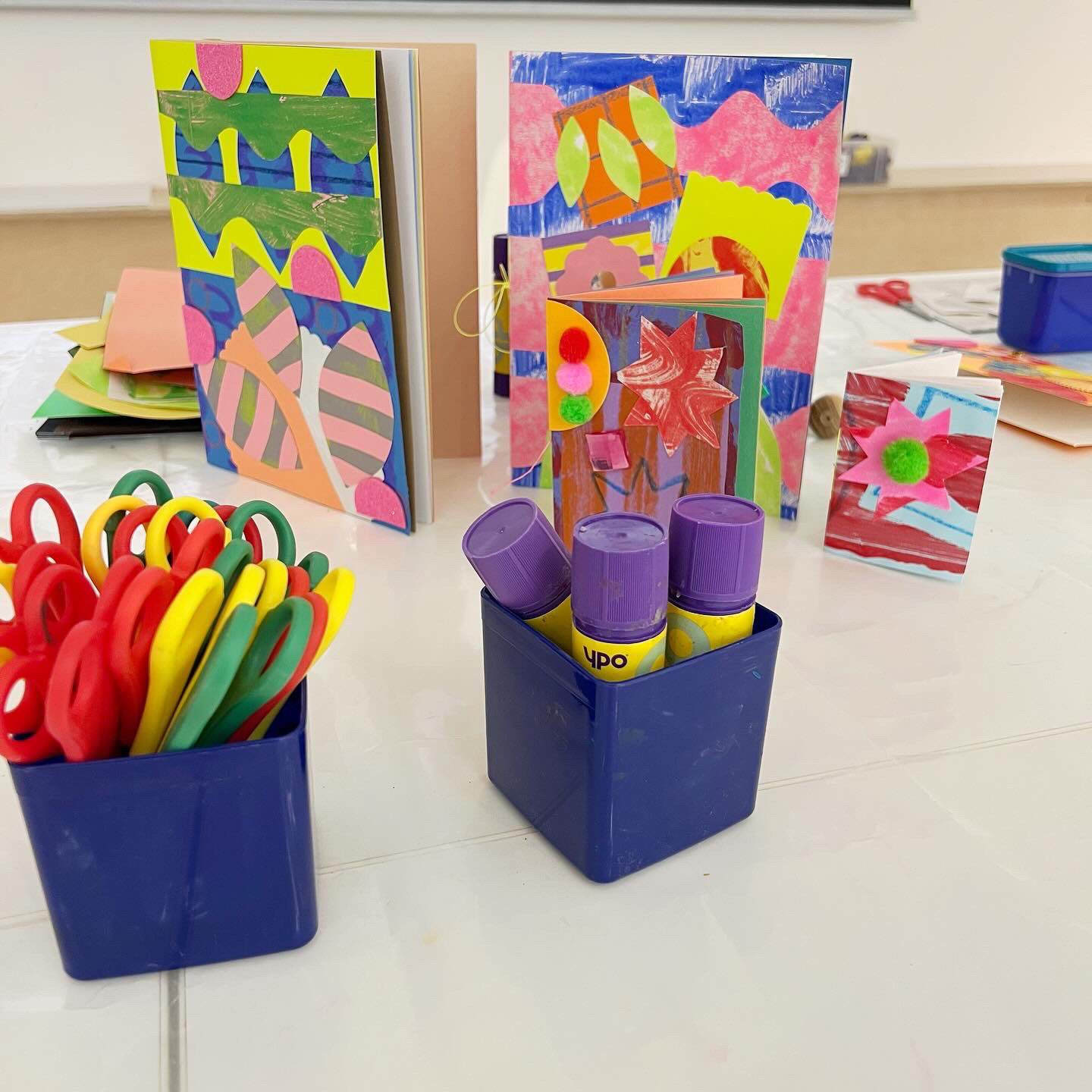 Examples for print and book binding workshop at Tate St Ives 
