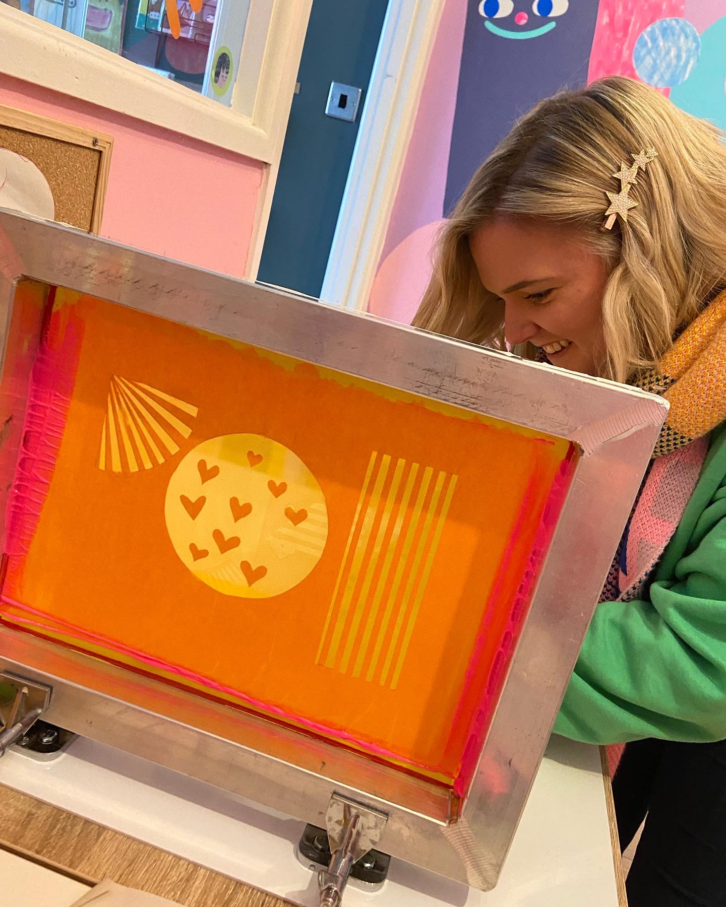 One to one screen printing workshop