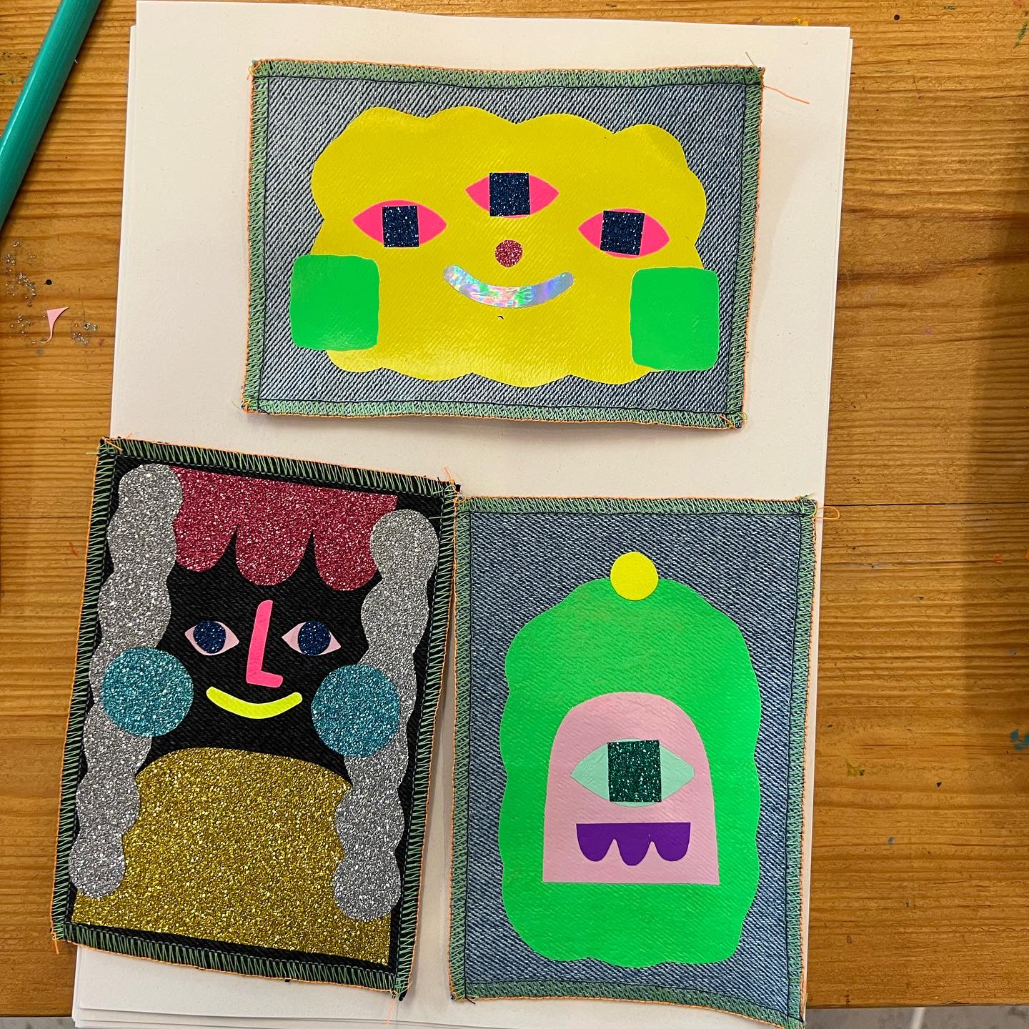 Example fabric patches 