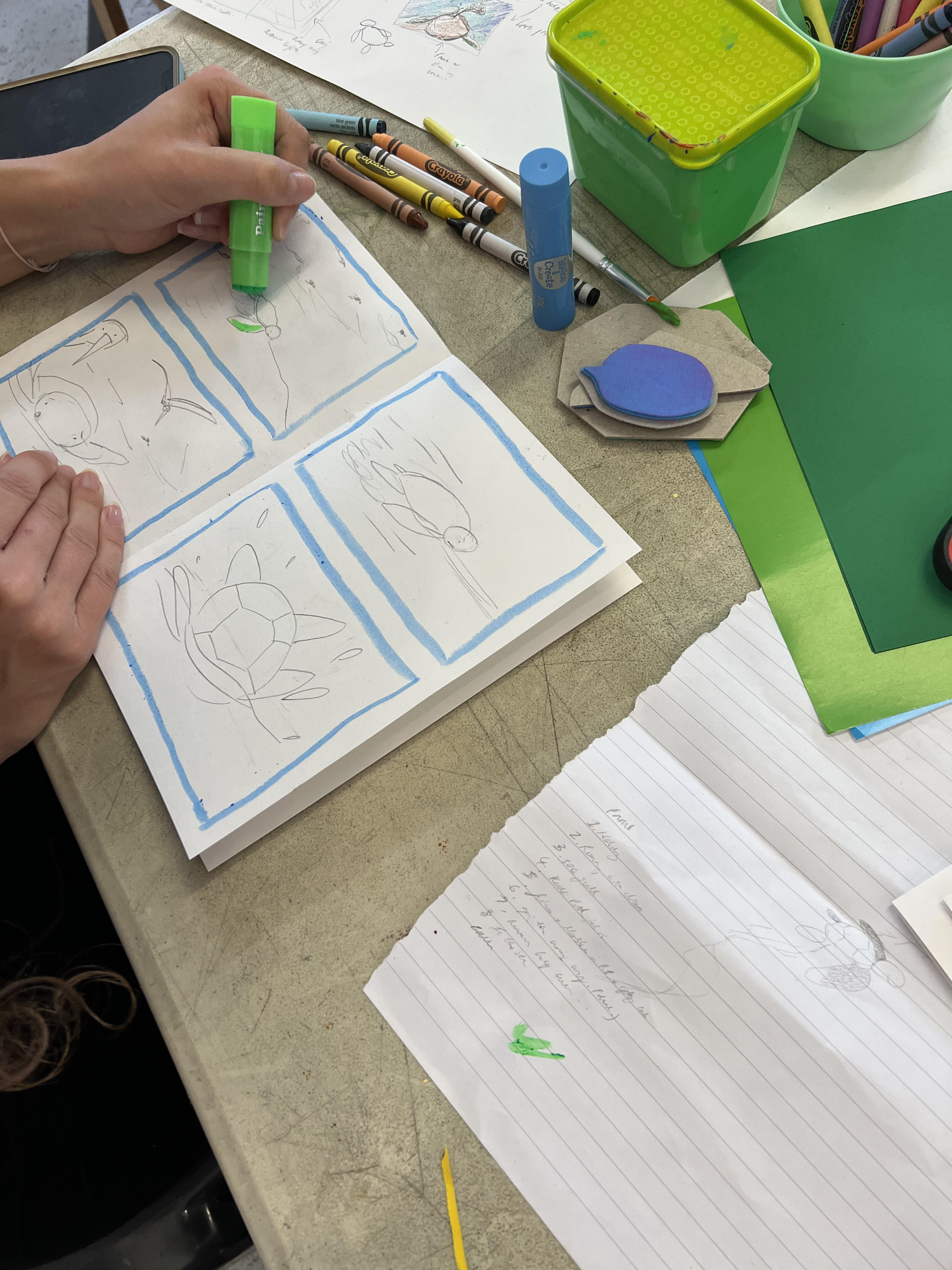 Comic workshop at Fish Factory Art Space