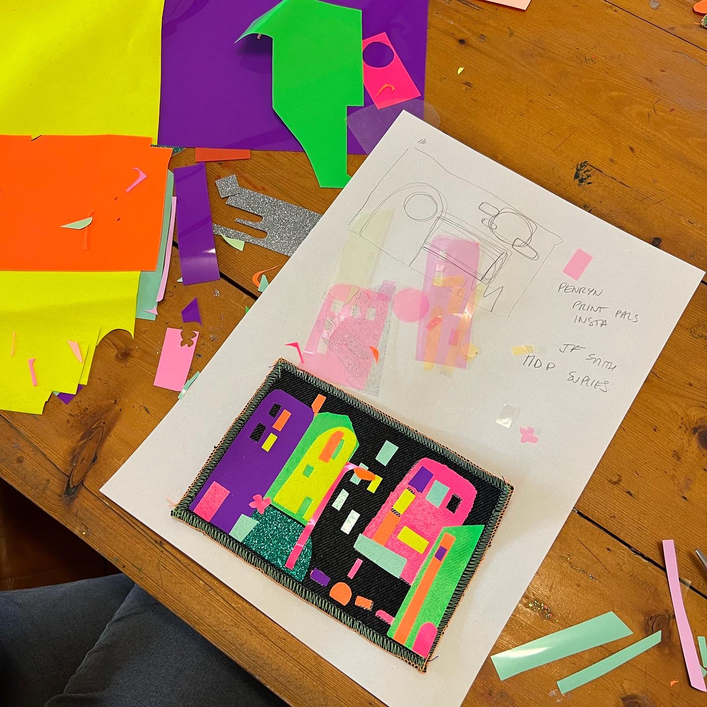 Fabric patch printing with garment vinyl