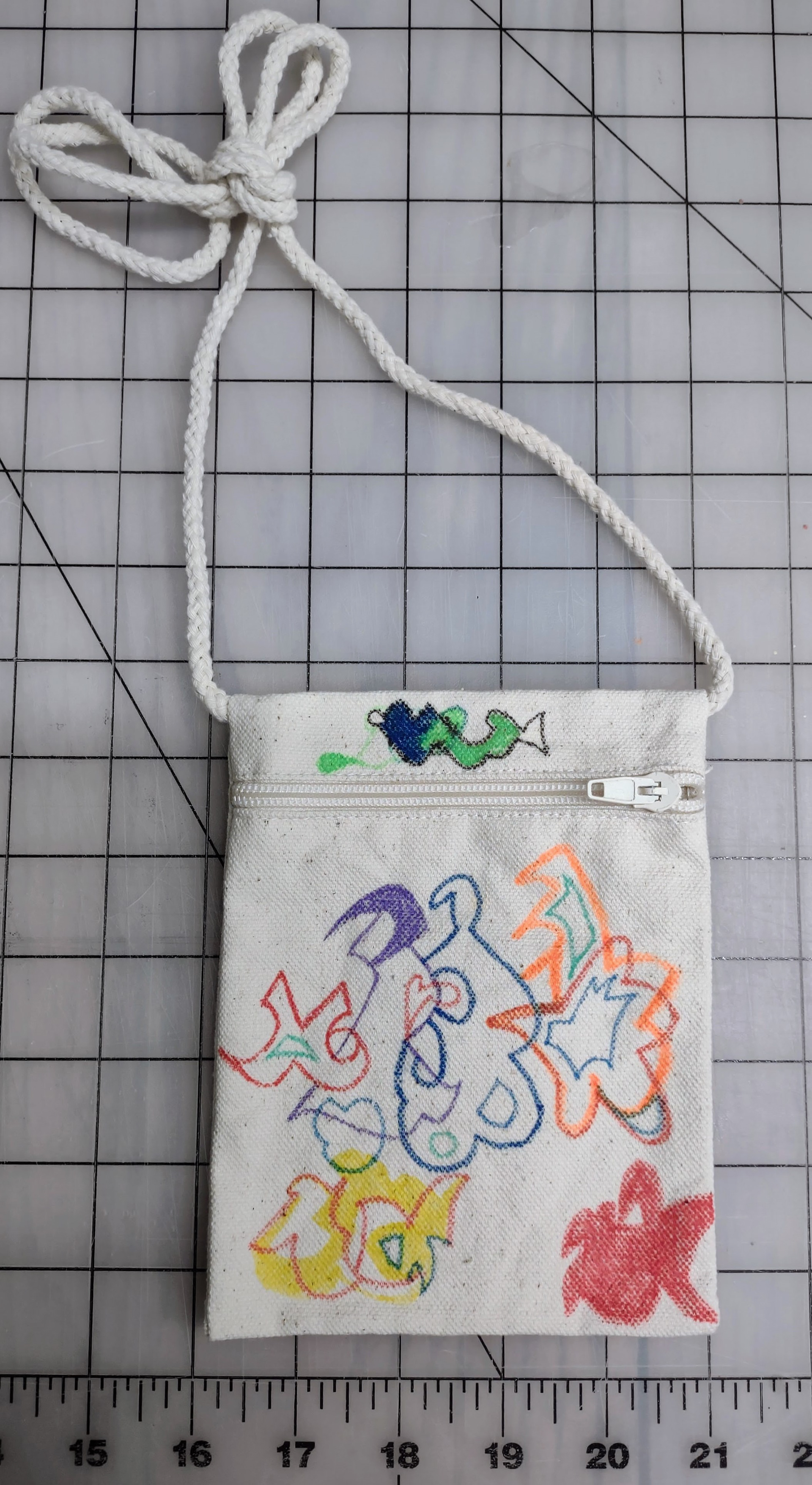 SOLD F&R small canvas purse