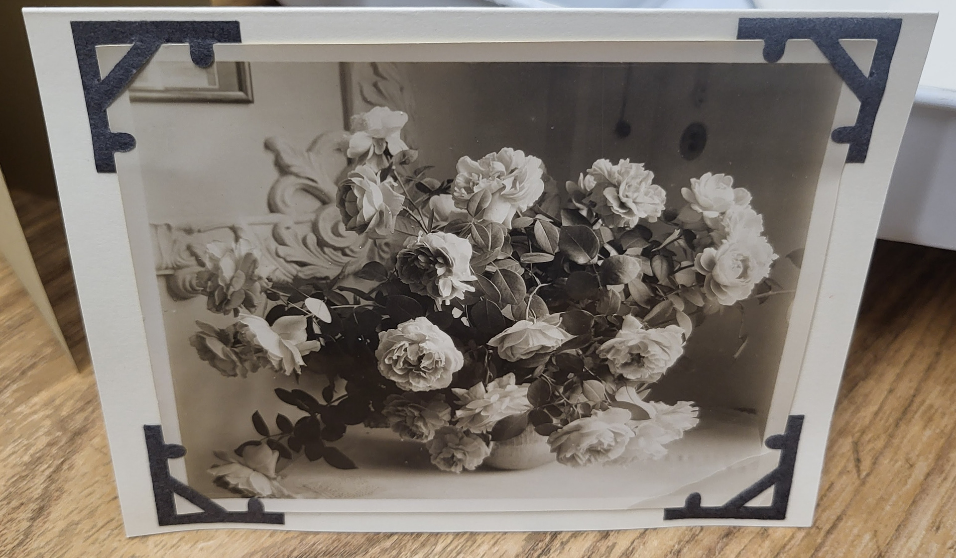 Vintage Floral Arrangement Photo card SOLD