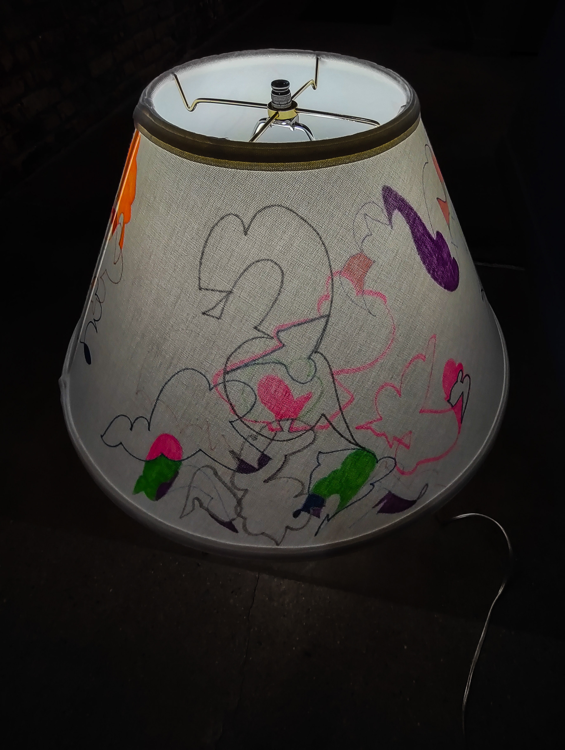 Clear Acrylic Lamp with Signature Style Shade