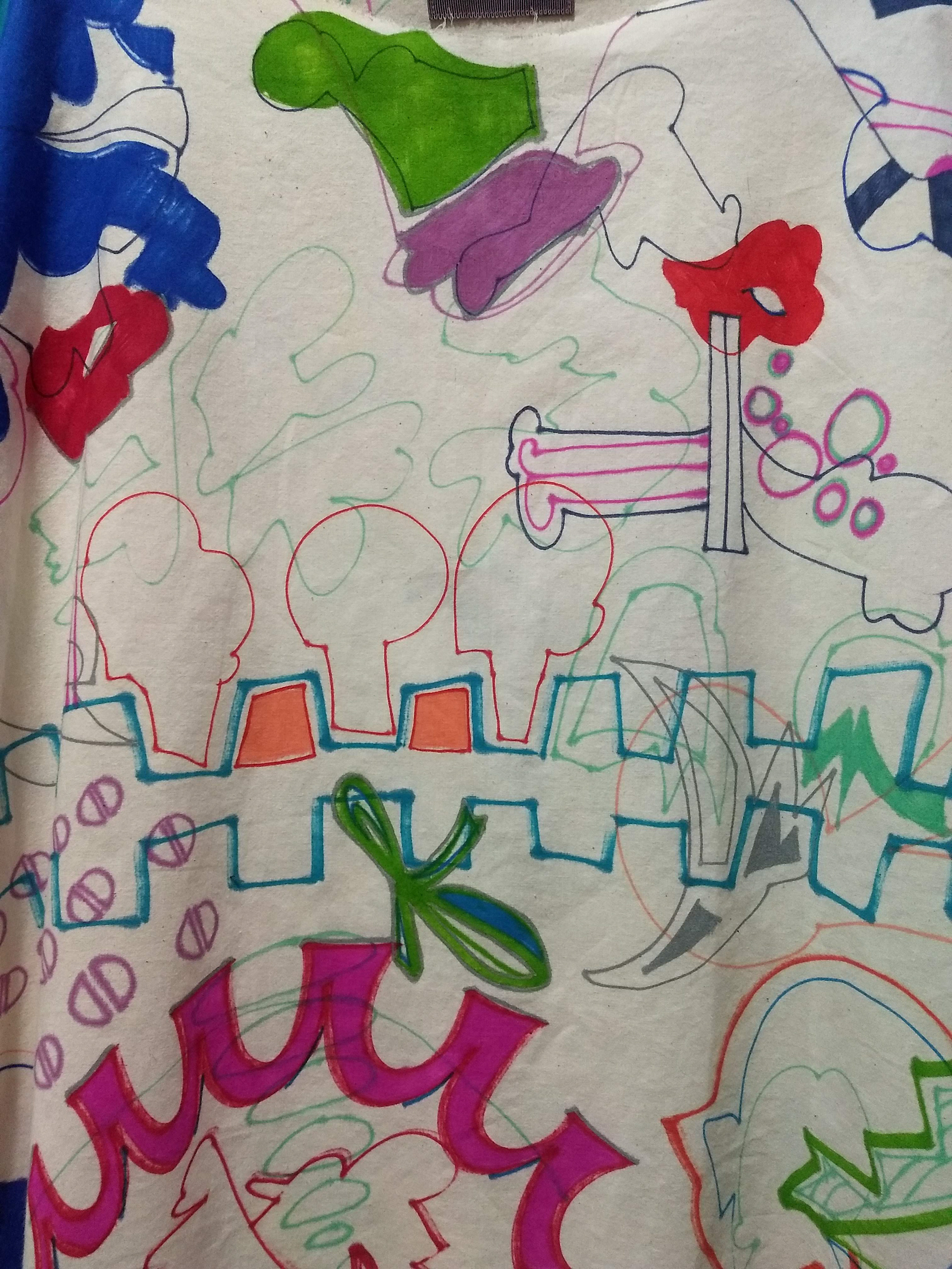Detail front of tunic artwork