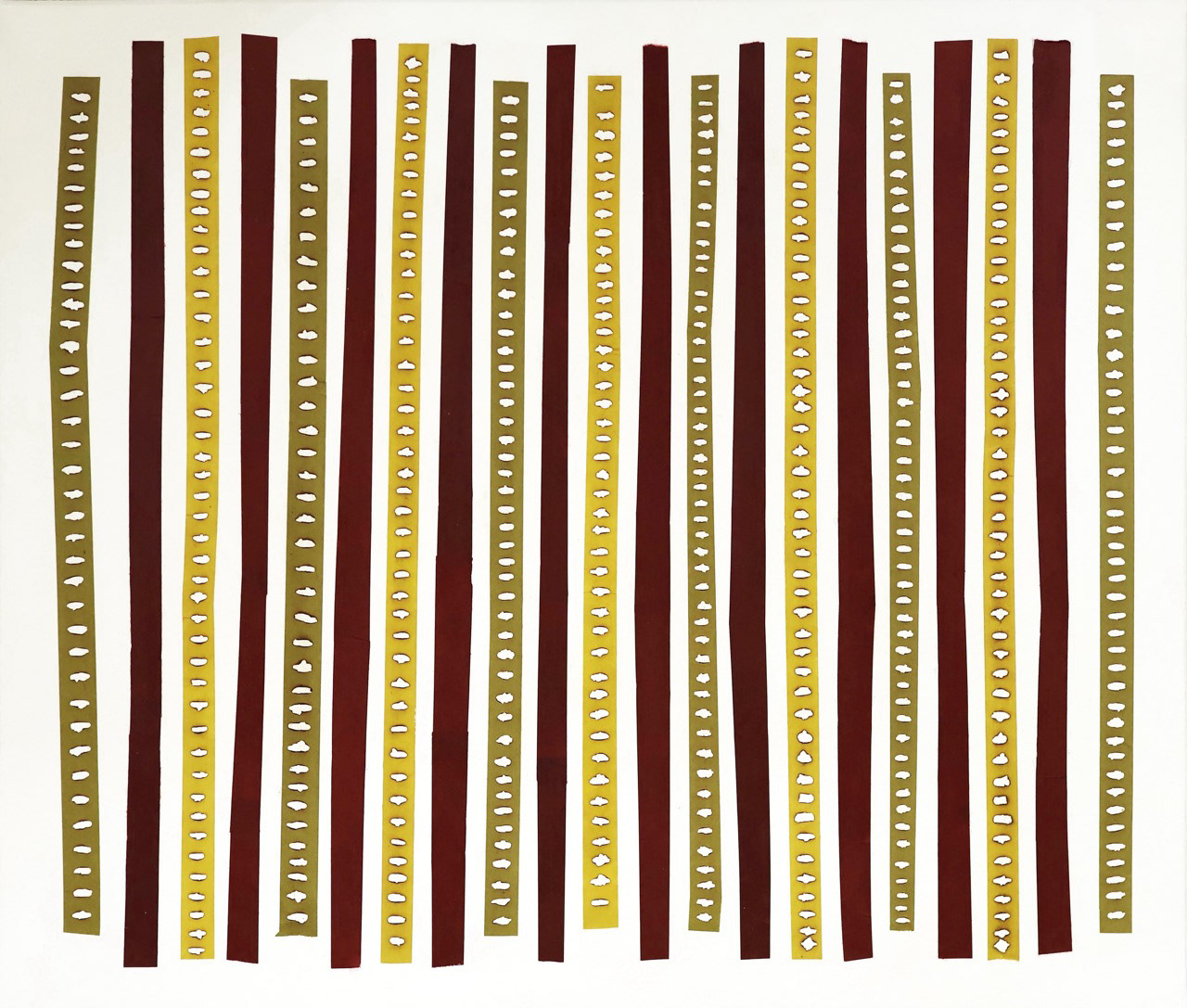 La vie de passage #009, 2023, technique mixte et collage de papier coréen sur toile, 46 x 55 cm