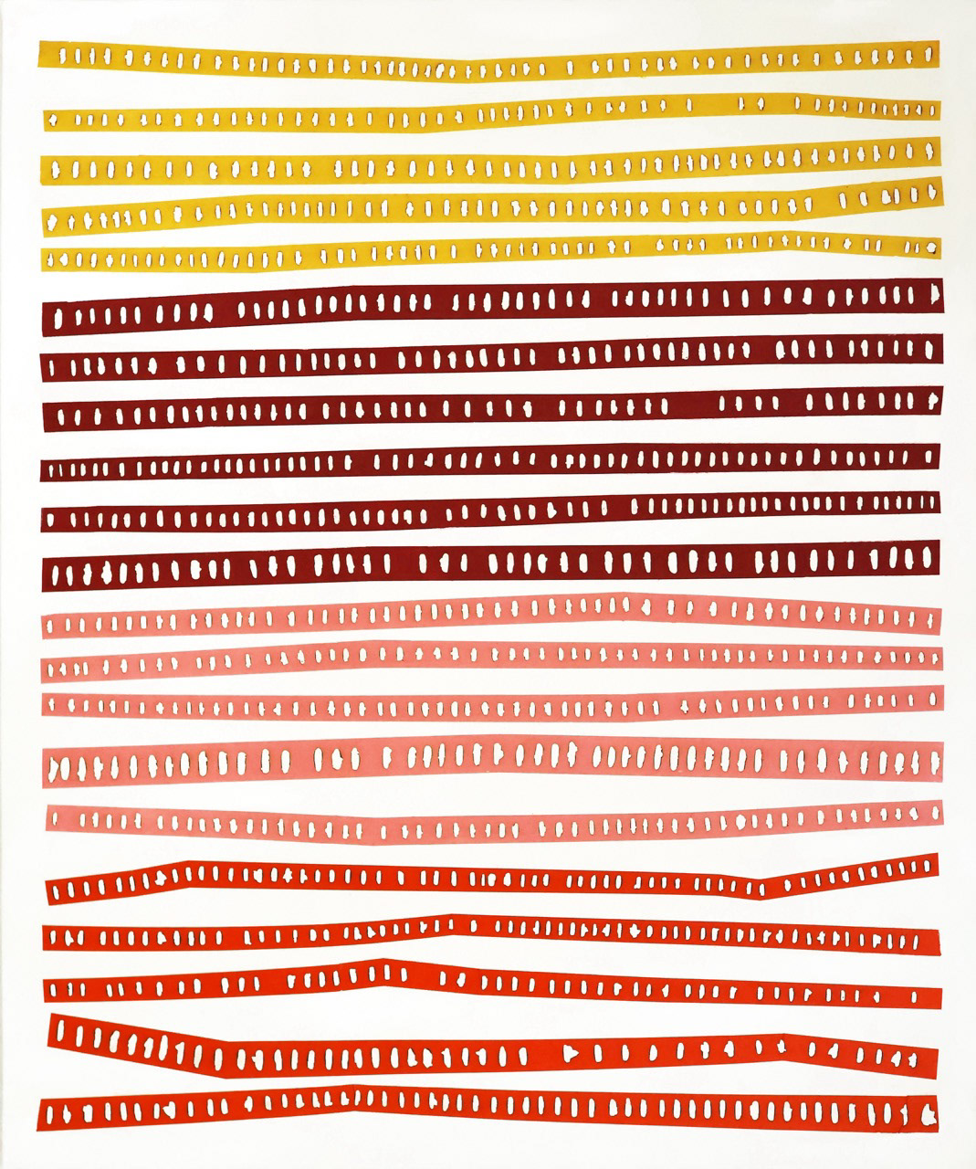 La vie de passage #005, 2023, technique mixte et collage de papier coréen sur toile, 55 x 46 cm