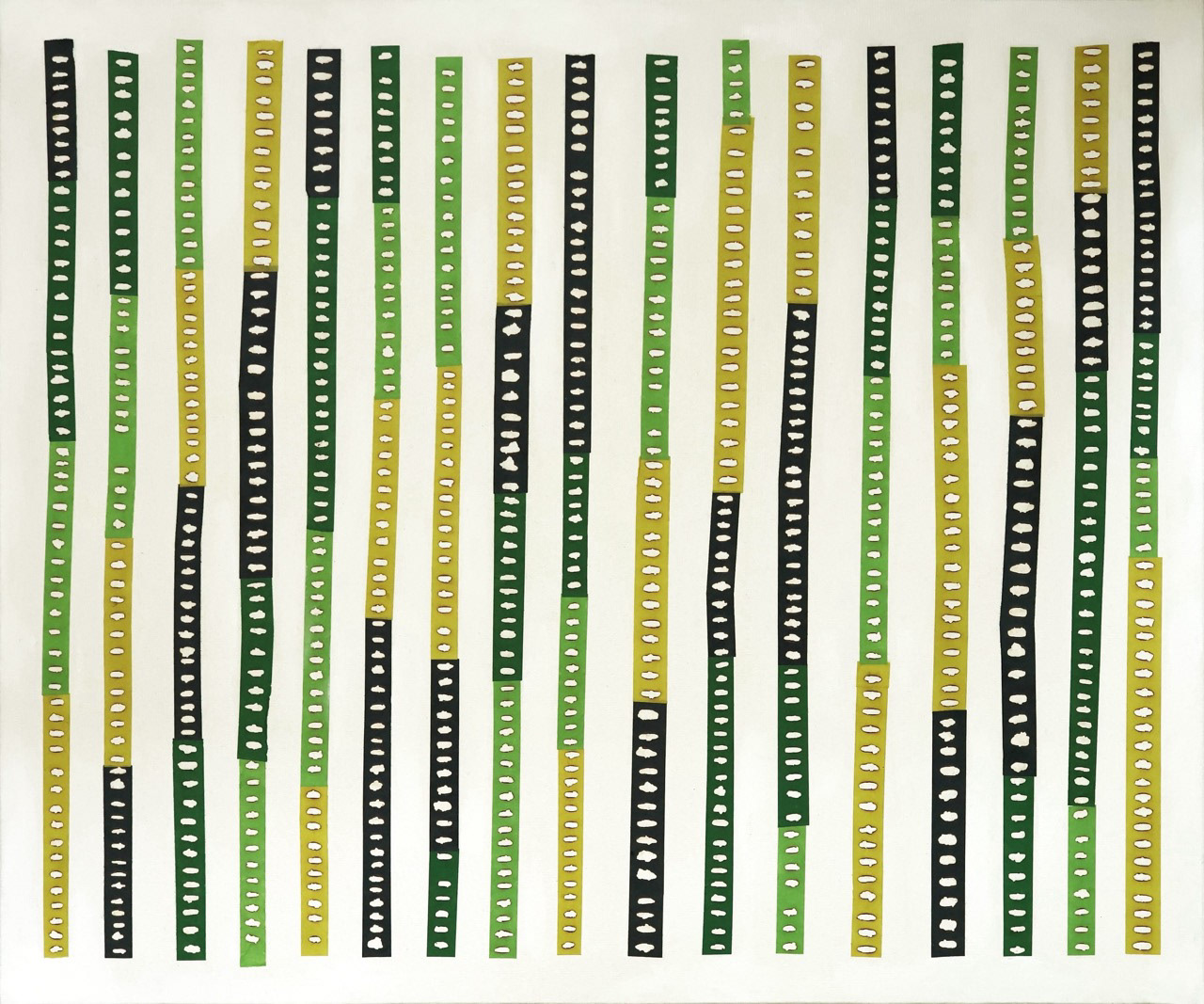 La vie de passage #006, 2023, technique mixte et collage de papier coréen sur toile, 46 x 55 cm