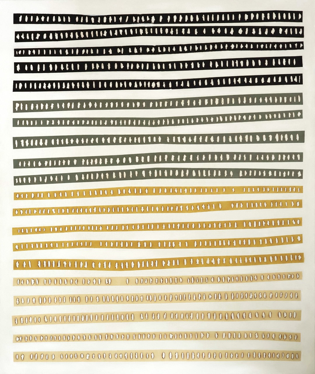 La vie de passage #004, 2023, technique mixte et collage de papier coréen sur toile, 55 x 46 cm