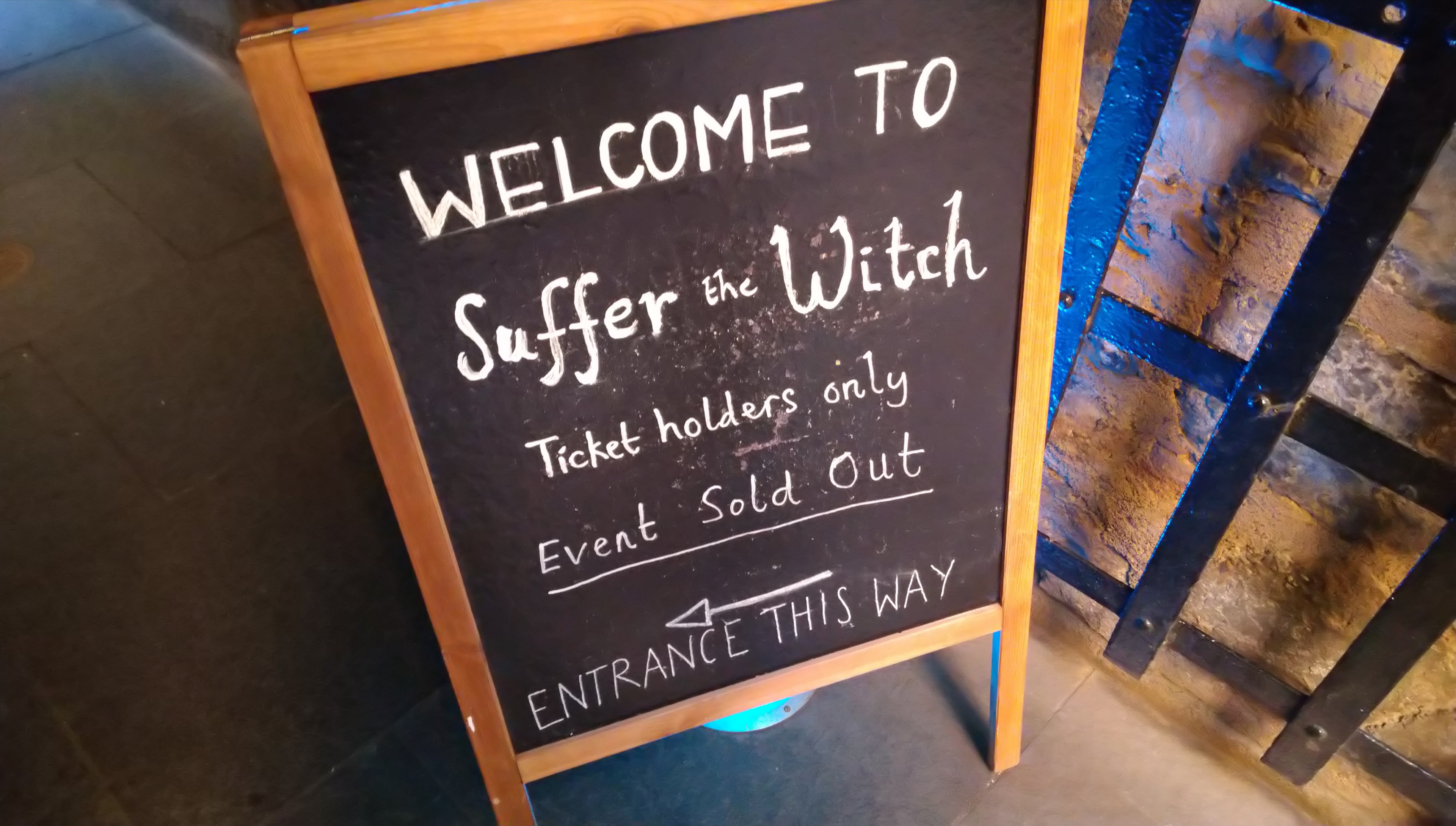 Suffer the witch talk