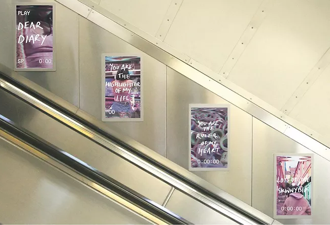 Mock up of promotional marketing