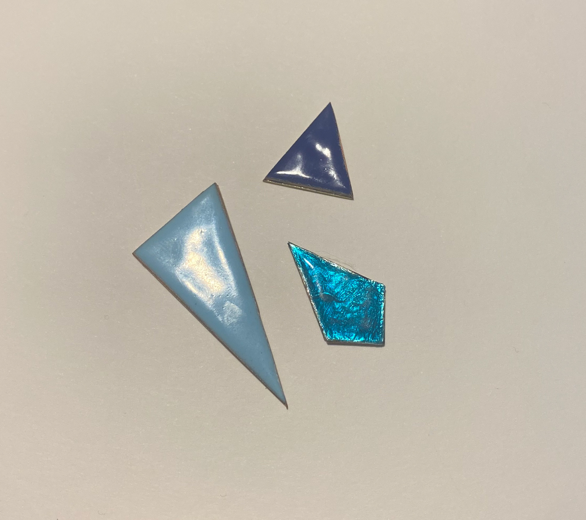 enamelled pieces