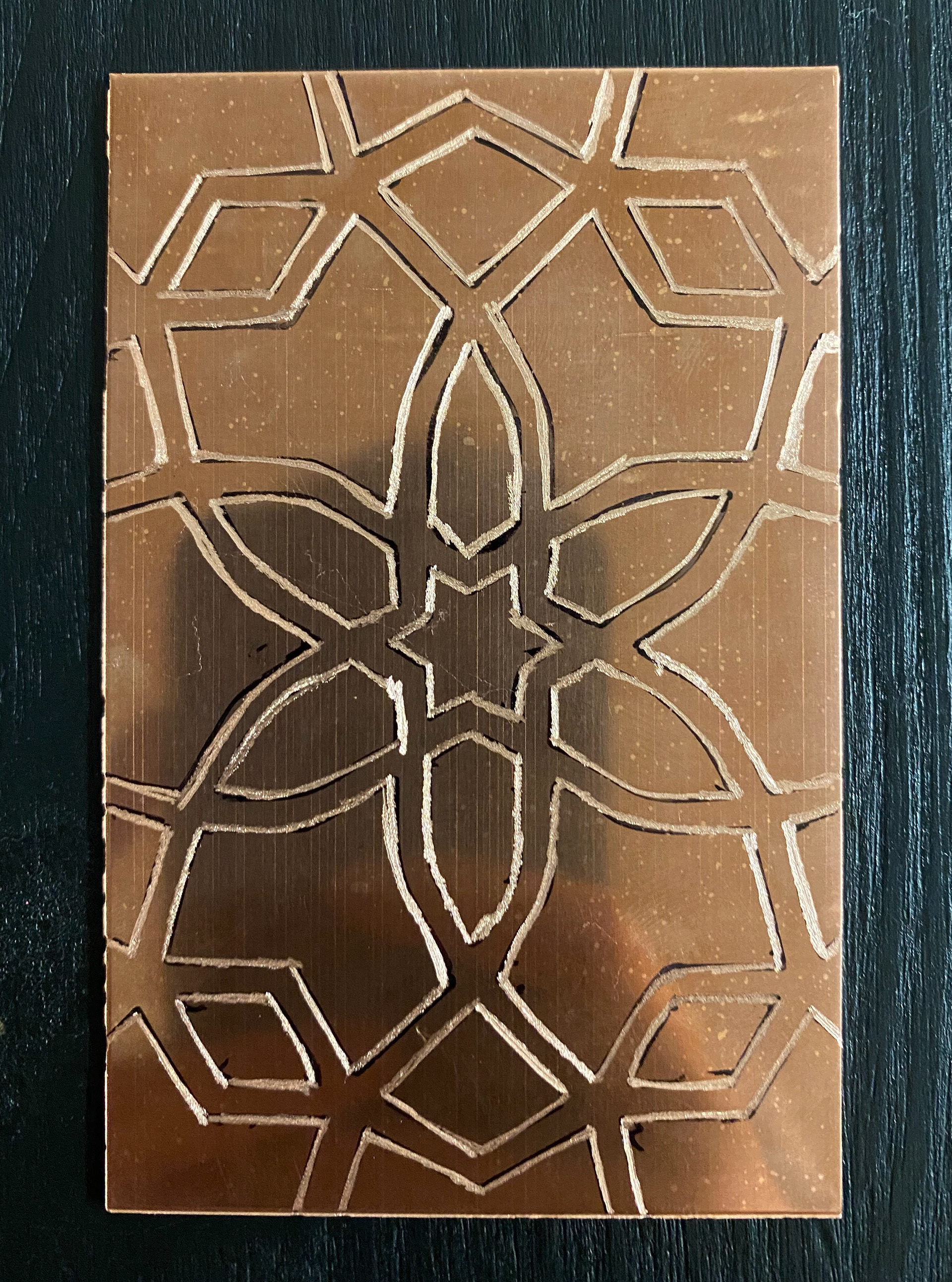 Engraved pattern