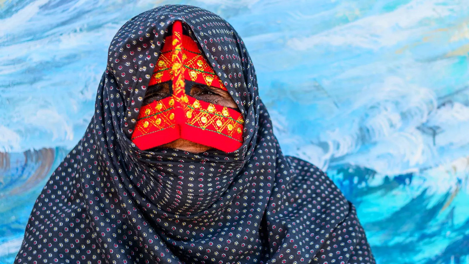 Masked Southern Iranian Woman