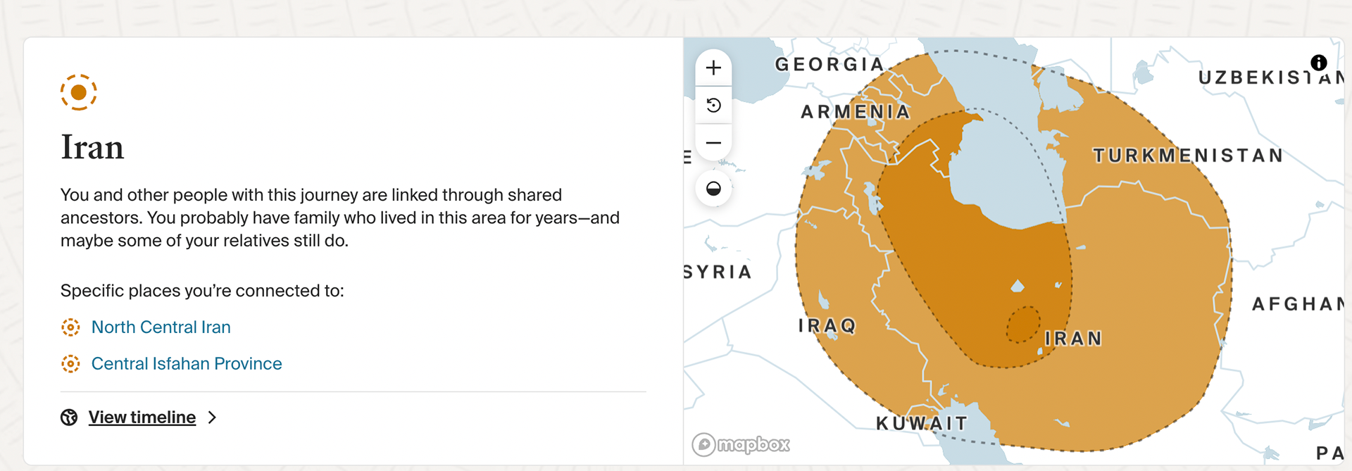 Ancestry data of where my DNA is from