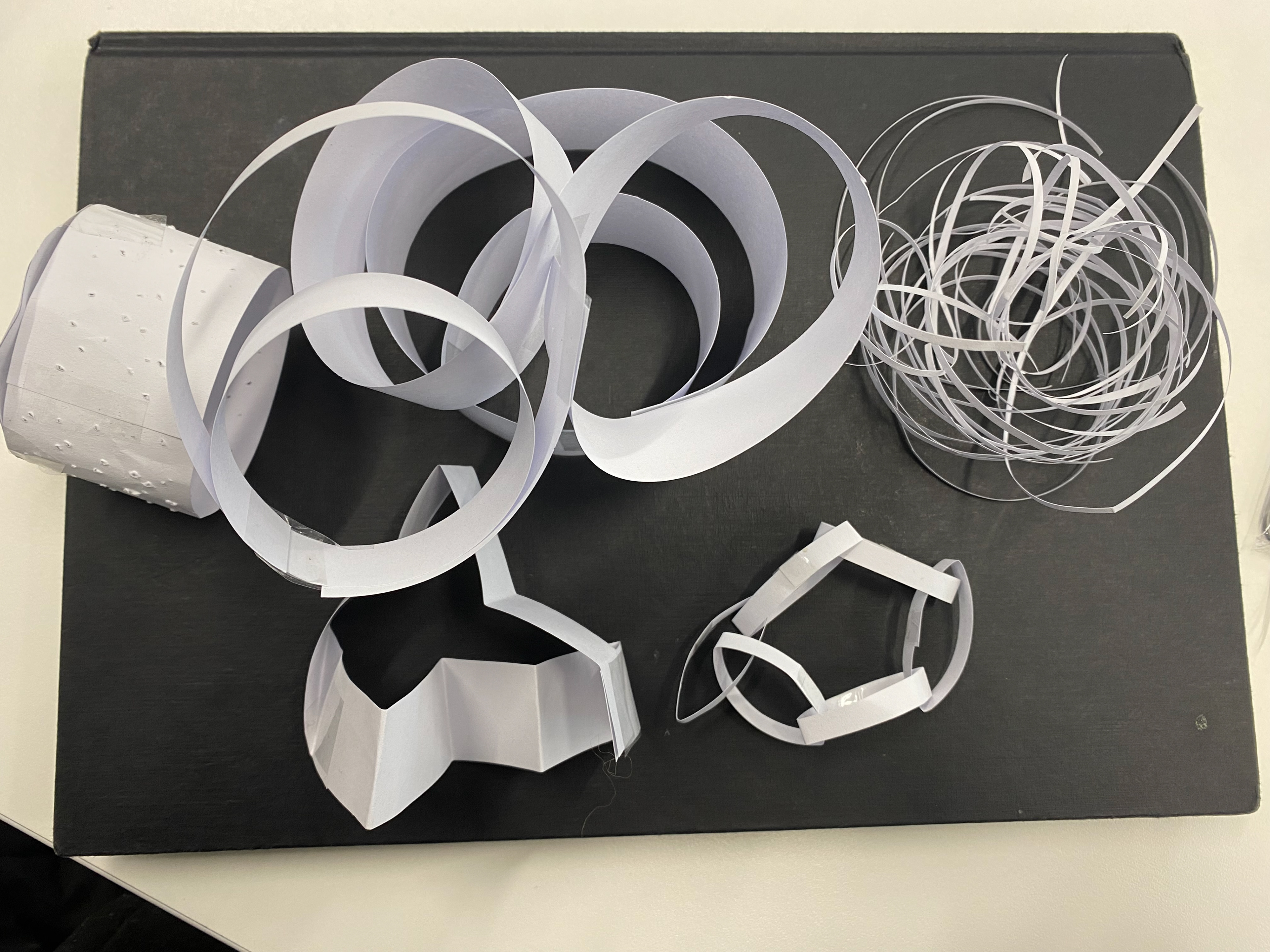 Paper models created in task